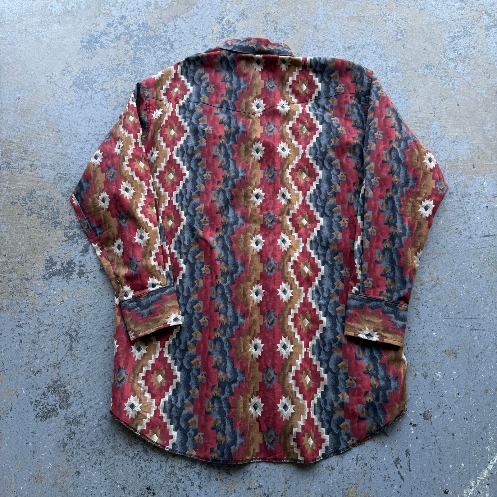 Wrangler Wrangler Southwestern Aztec Pattern Long Sleeve Button Up Size US XXL / EU 58 / 5 - 4 Thumbnail
