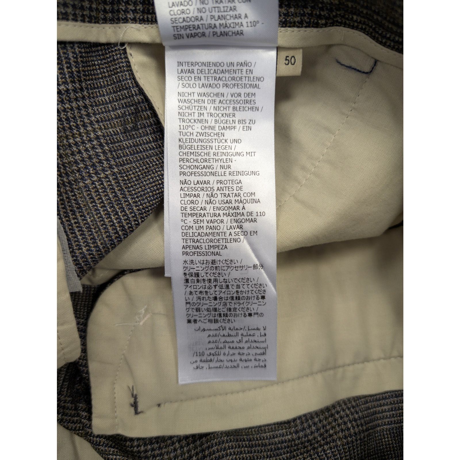 Gucci o1rshd1 Vintage Mouline Galles Pant in Black/Brown Size US 34 / EU 50 - 16 Thumbnail