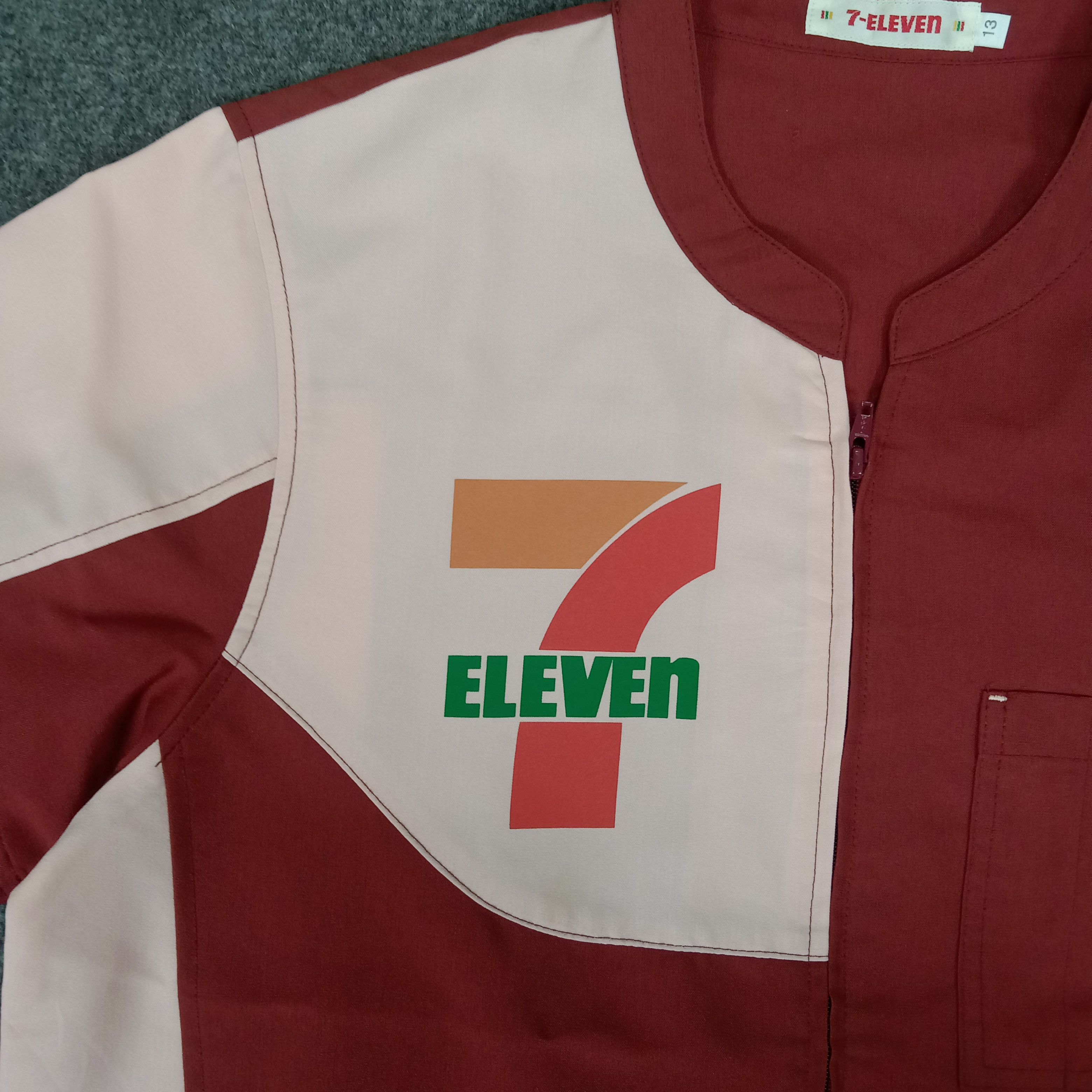 Japanese Brand × Vintage 7 Eleven Japanese Brand Staff Jacket Size US M / EU 48-50 / 2 - 2 Thumbnail