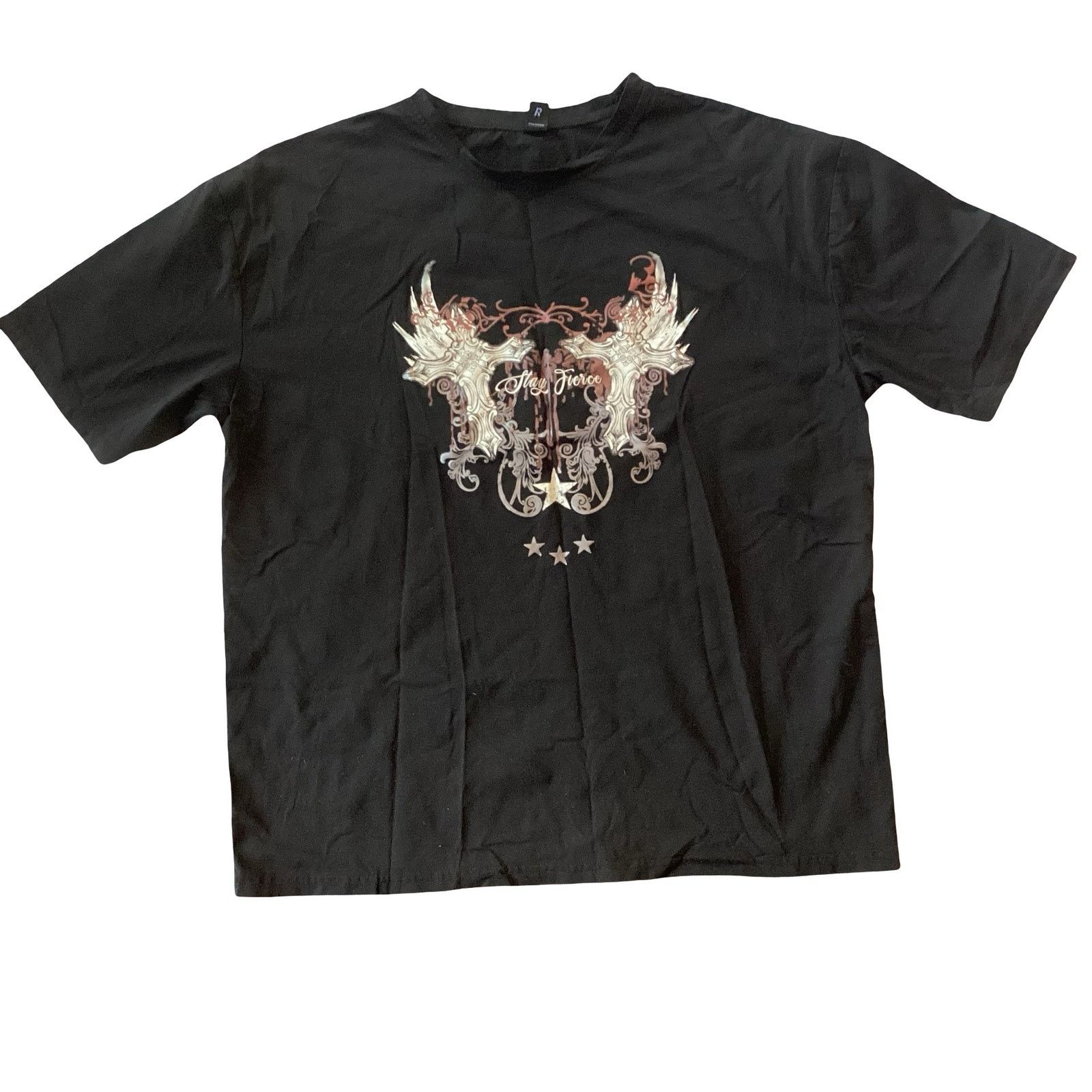 Other Romwe Black GraphicTee Size US XL / EU 56 / 4 - 1 Thumbnail