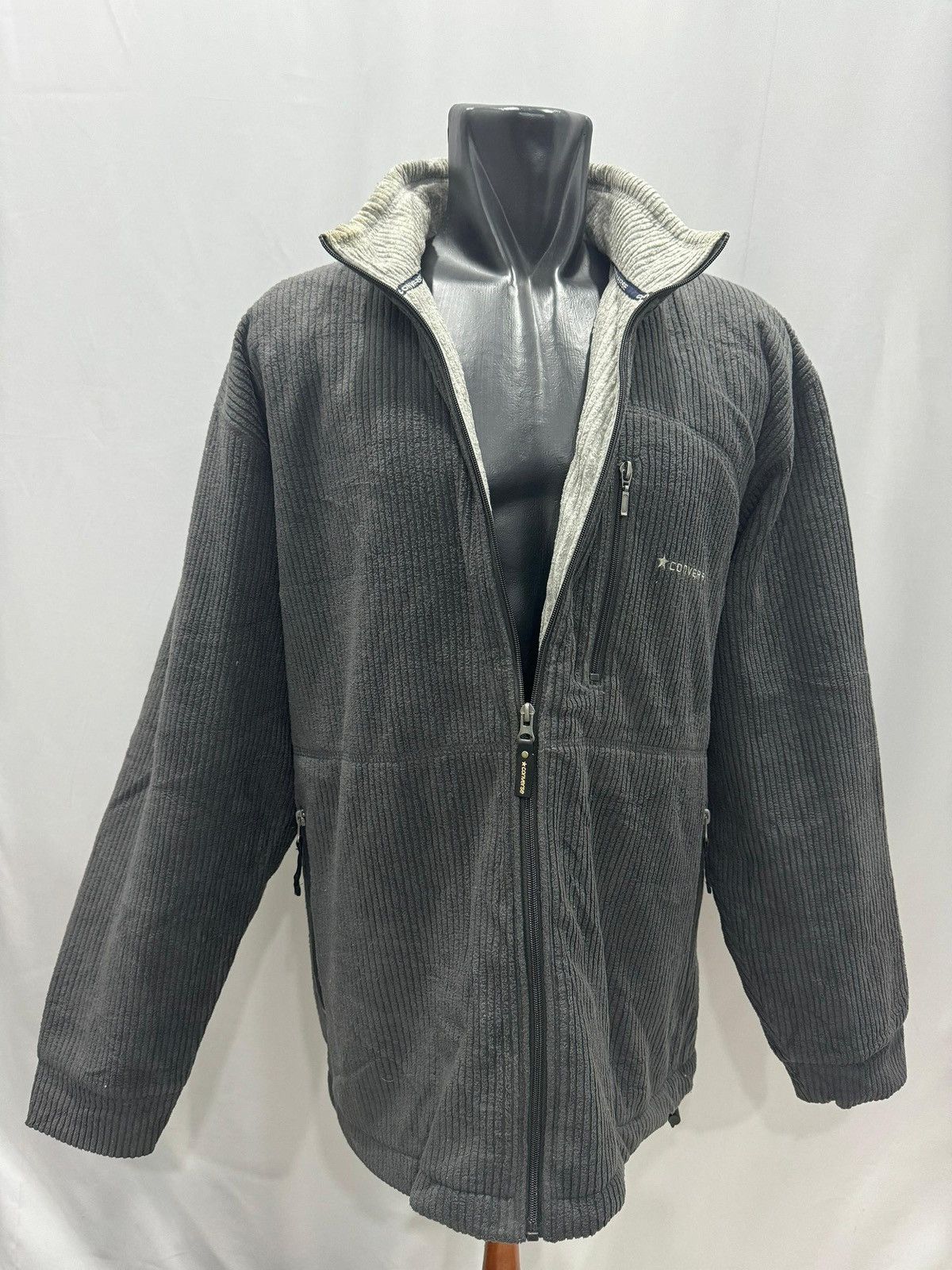 Converse Converse Corduroy Jacket Mens Full Zip Coat Size US XXL / EU 58 / 5 - 10 Thumbnail
