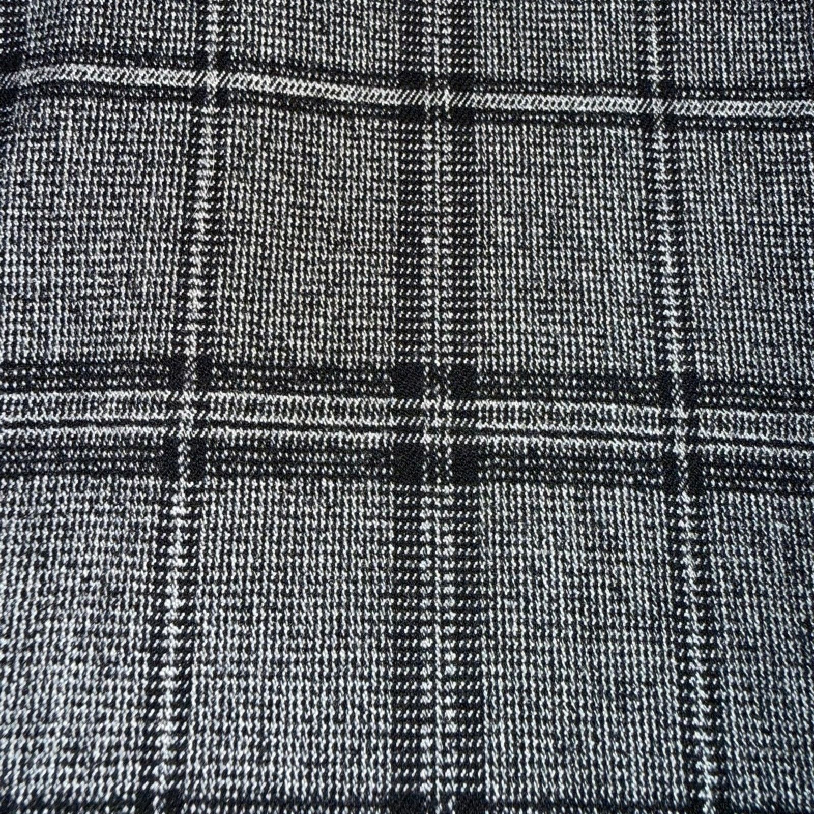 Express EXPRESS BLACK GREY WHITE PLAID HIGH RISE STRAIGHT PANTS SZ 6 Size 28" / US 6 / IT 42 - 5 Thumbnail