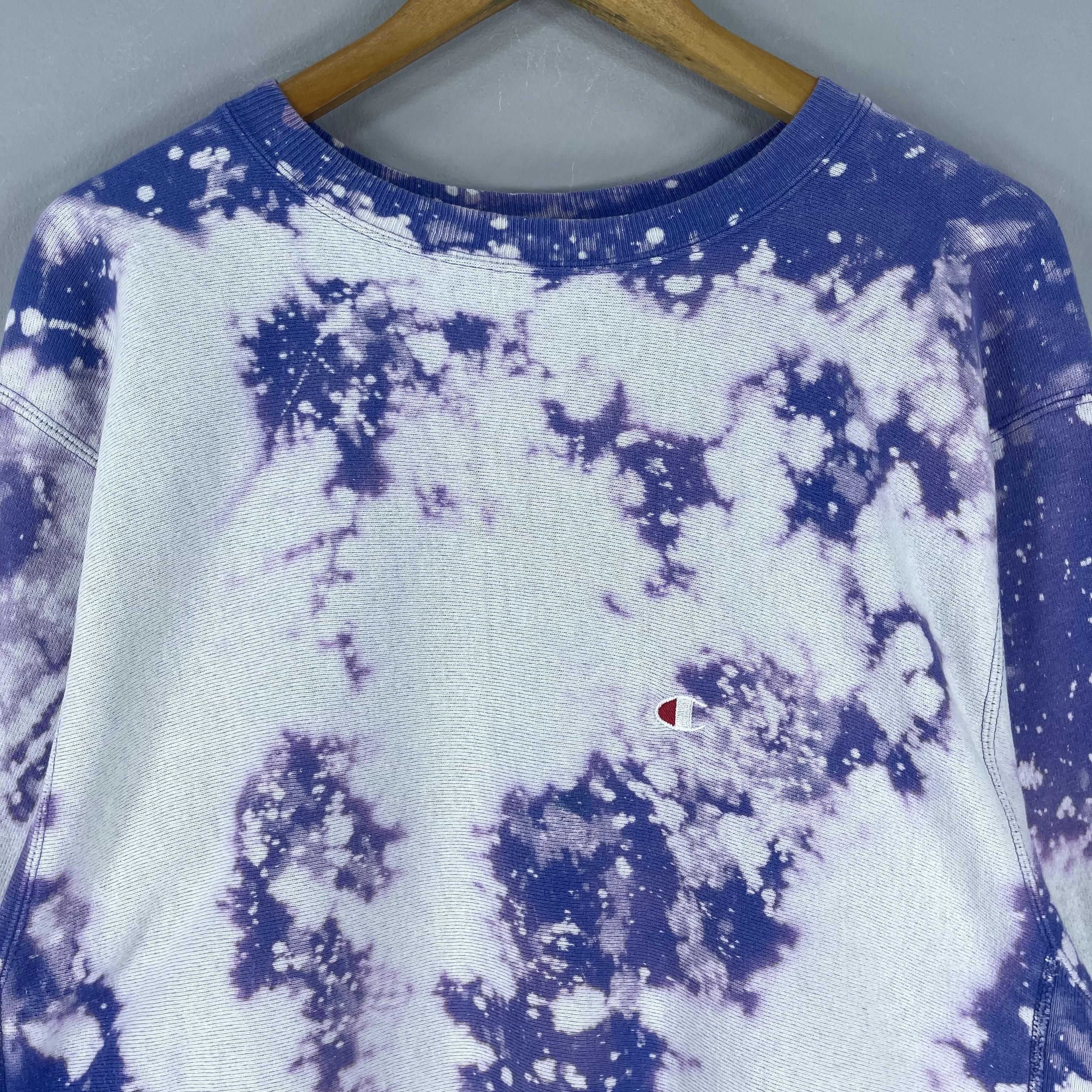 Champion Vintage 80's CHAMPION Distressed Bleached Sweatshirt Size US M / EU 48-50 / 2 - 2 Thumbnail