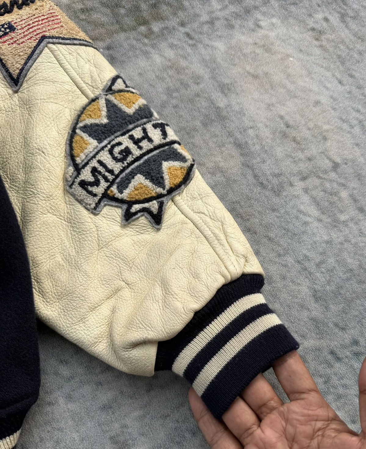 Vintage Vintage Kearney House Varsity Jacket Wool Leather Patchwork Size US M / EU 48-50 / 2 - 14 Thumbnail