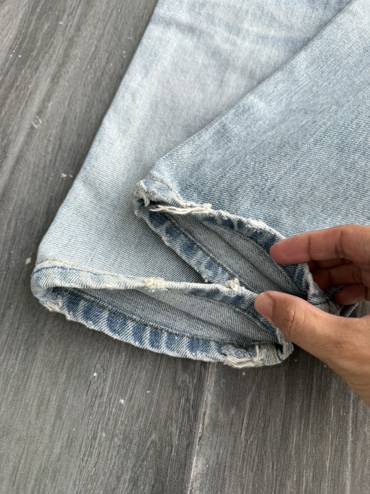Helmut Lang Vintage 1998 HELMUT LANG "Broken Denim" Size US 28 / EU 44 - 16 Thumbnail