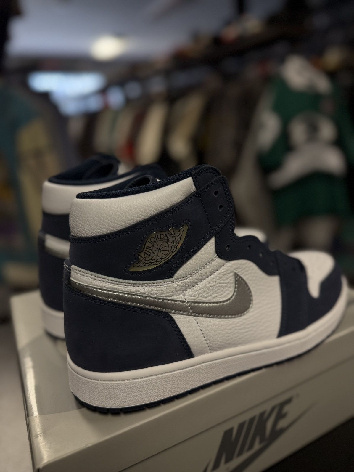 Jordan Brand × Nike Jordan 1 CO JP Midnight Navy Blue Size 10.5 (NEW) Size US 10.5 / EU 43-44 - 3 Thumbnail