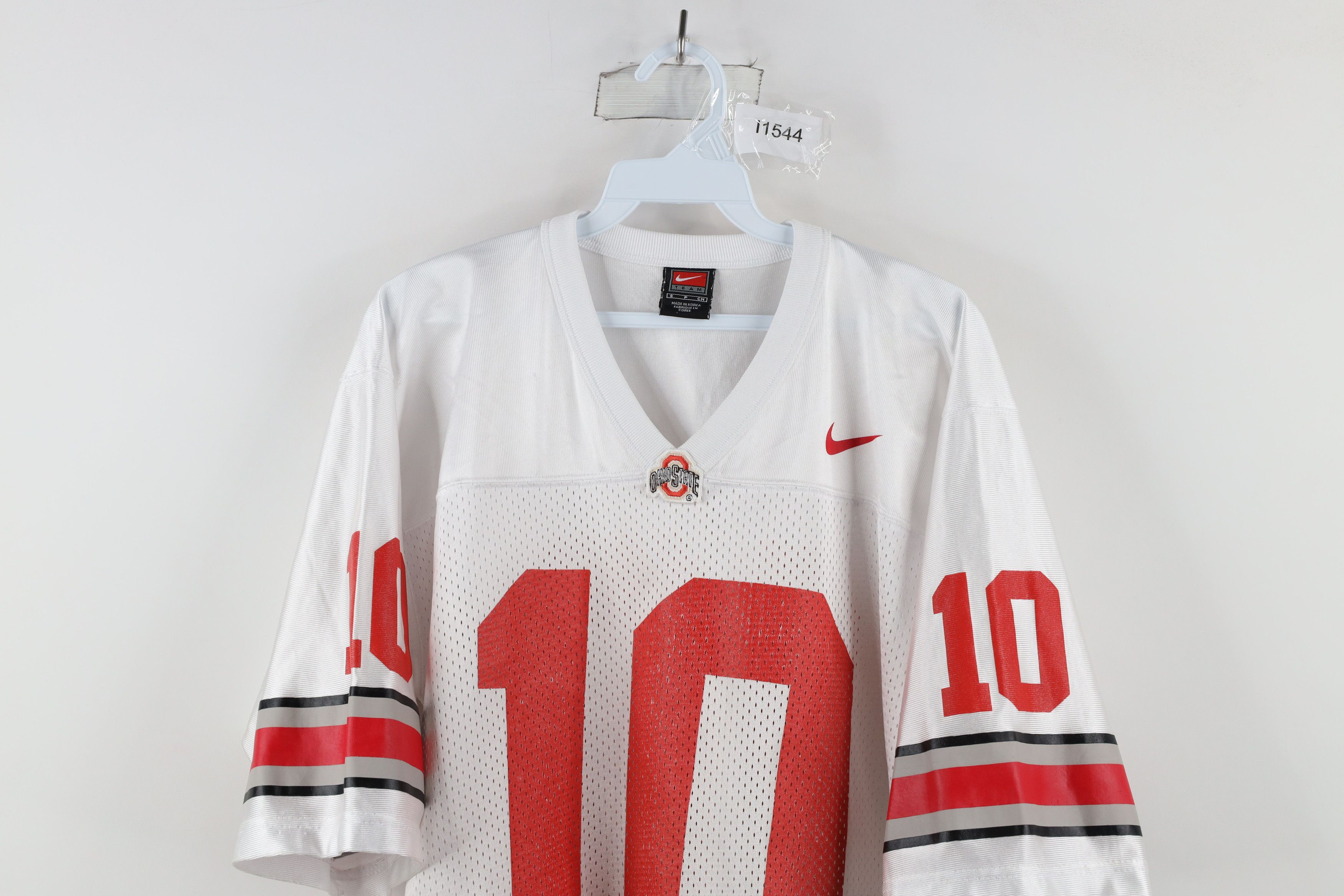 Nike × Vintage Vintage Nike Ohio State University Football Jersey White Size US S / EU 44-46 / 1 - 2 Thumbnail
