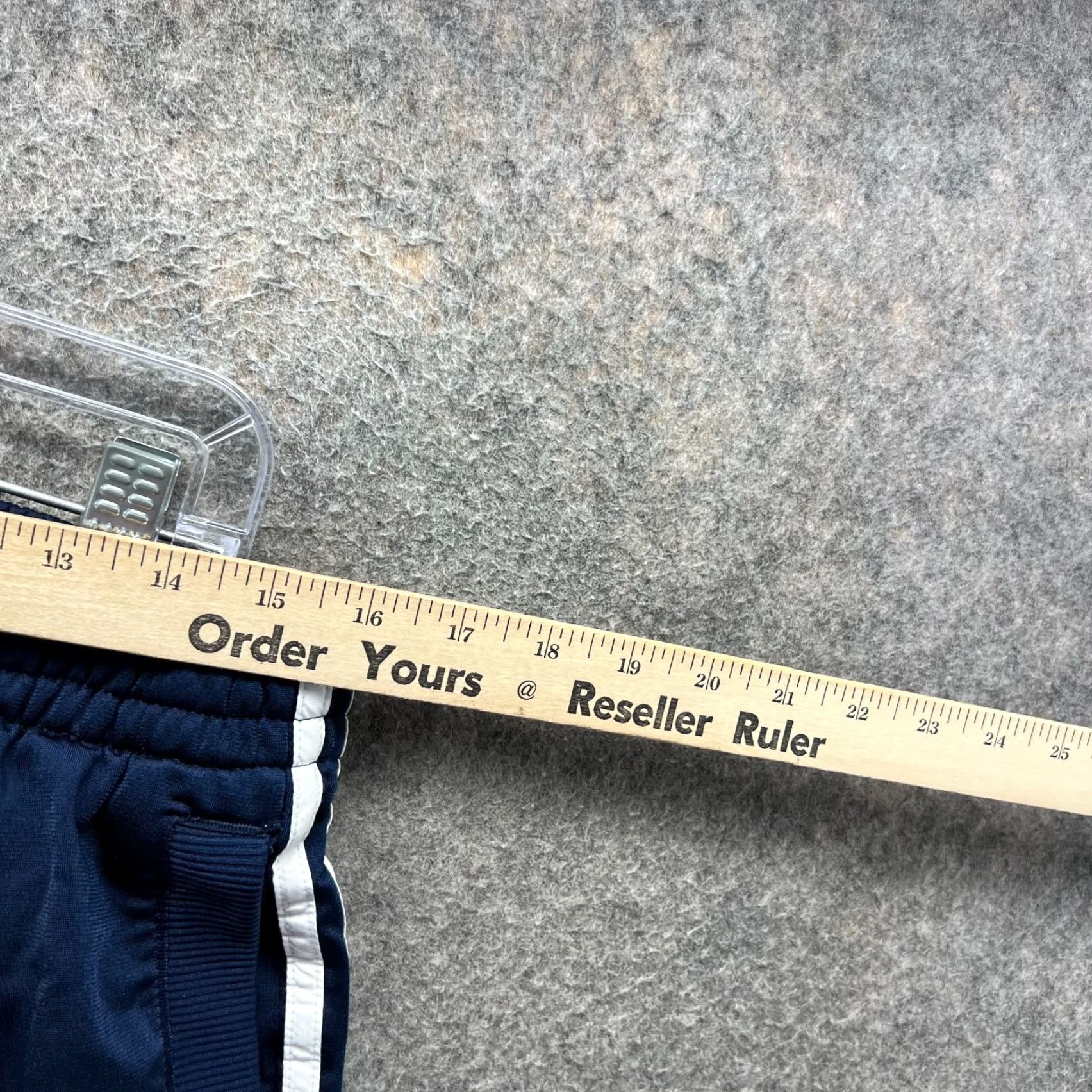 Adidas VINTAGE Adidas Pants Mens M Blue Navy Straight Gym Straight Trefoil 90s Y2k Pants Mens M Blue Navy Straight 90s Adidas Size US 31 - 3 Thumbnail