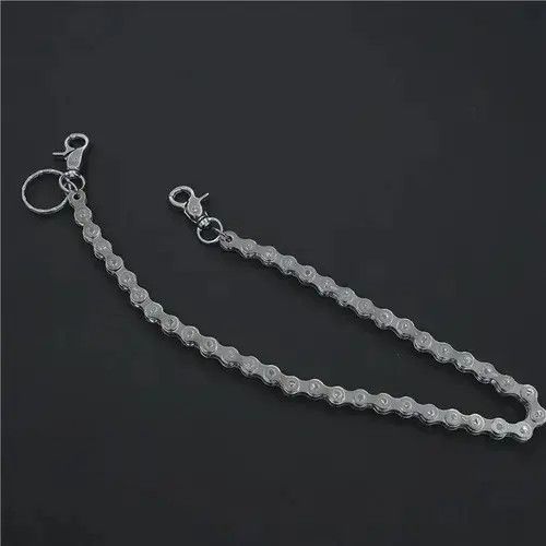 VIBE Punk Rock Unique Metal Minimalist Bicycle Chain Keychains Size ONE SIZE - 4 Thumbnail