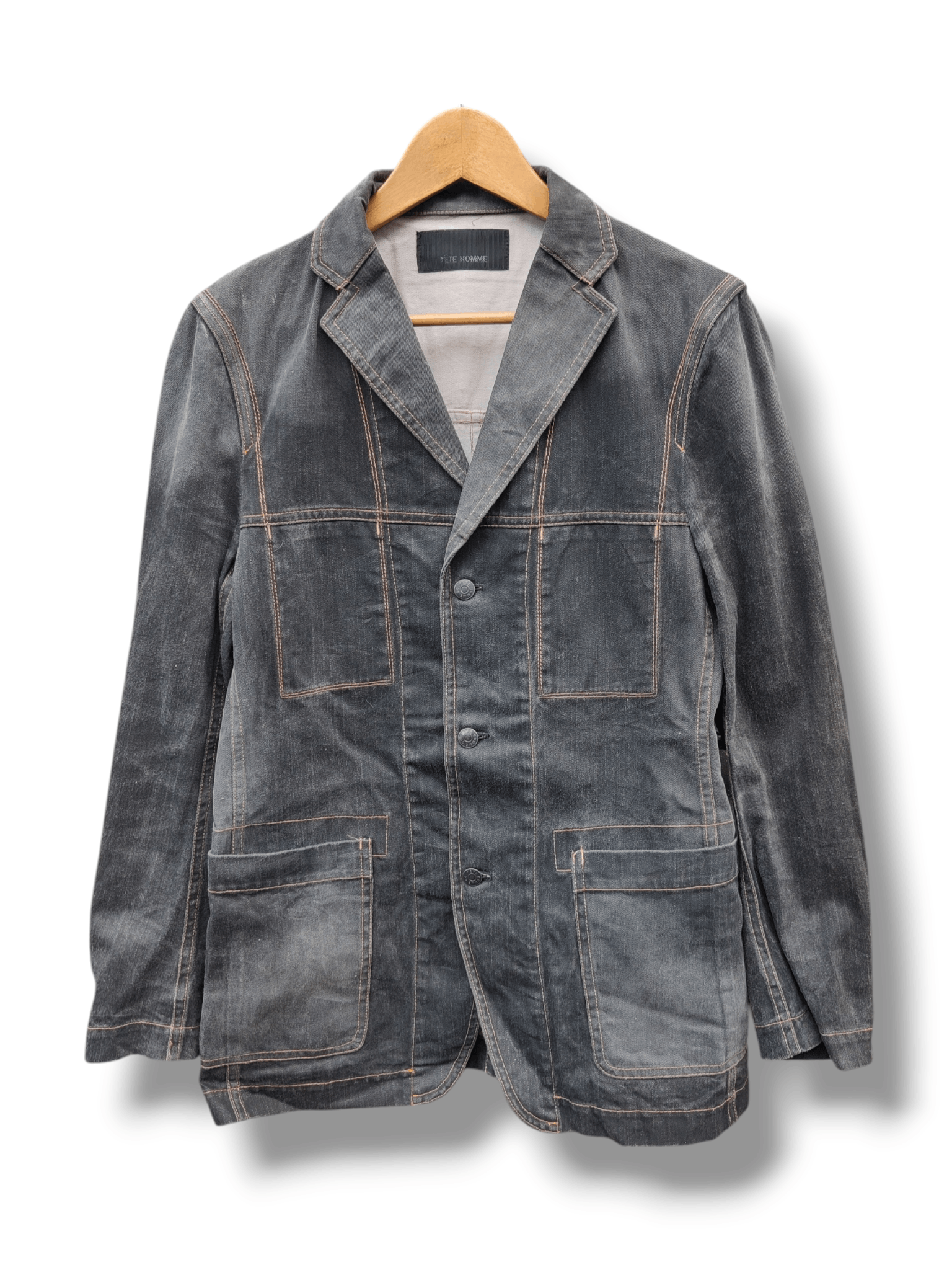 Vintage Tete Homme Issey Bondage Japanese Brand Jacket