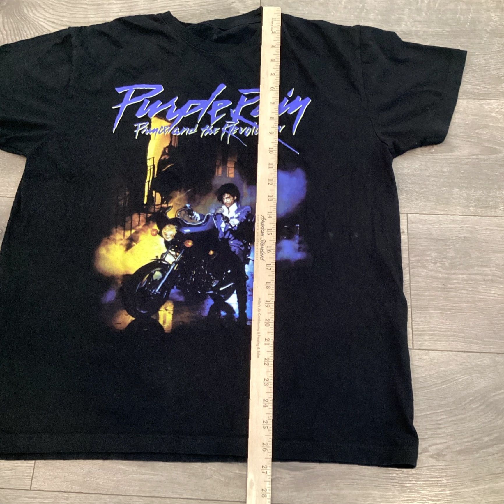 Prince The Prince Estate Official & Approved Prince Shirt Black Large Mens 100% Cotton Graphic Purple Rain Size US 33 - 4 Thumbnail