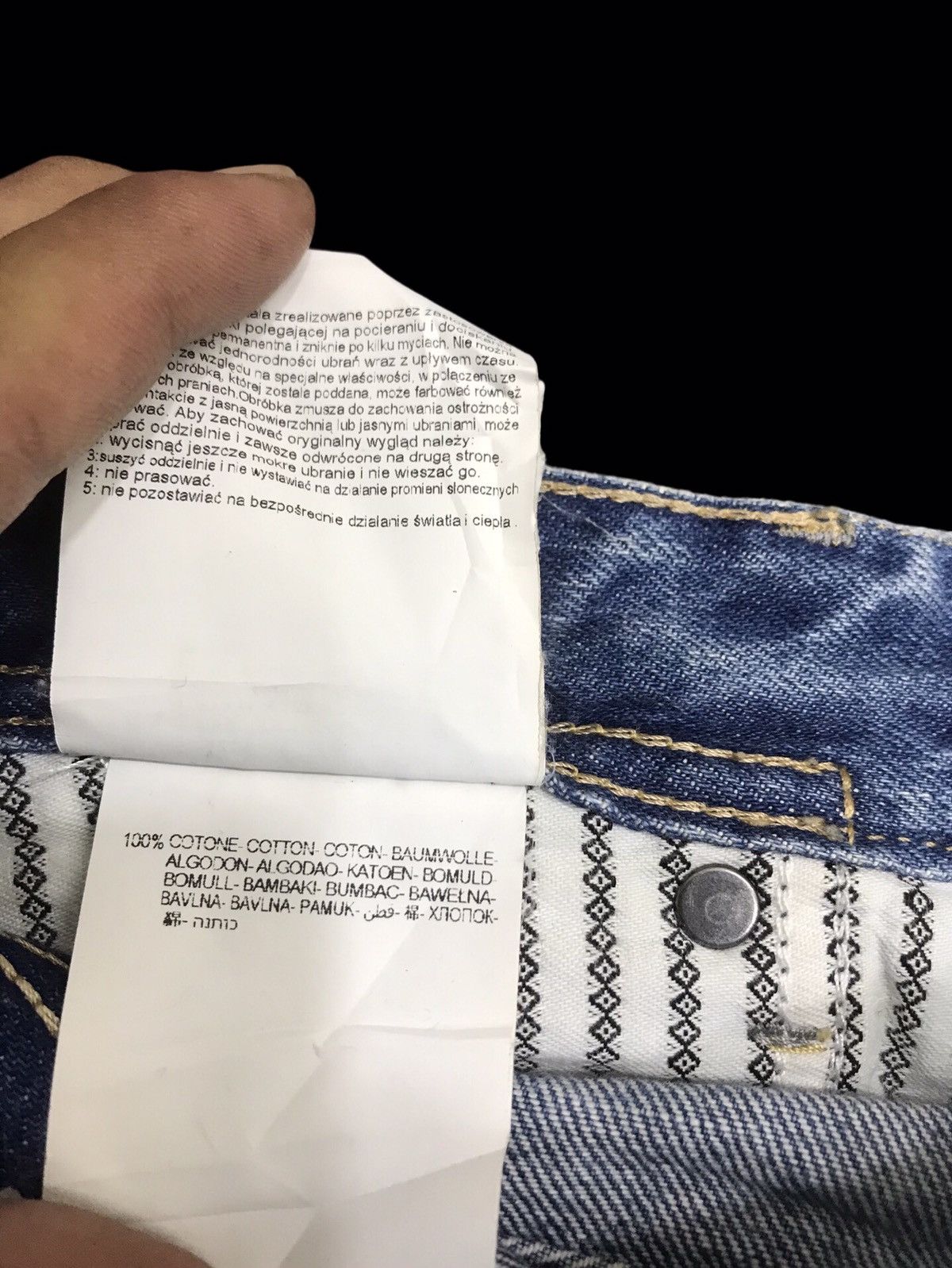 Replay 💥DENIM ART💥REPLAY CRAZY BORO PATCHWORK DENIM F189 Size US 32 / EU 48 - 20 Thumbnail