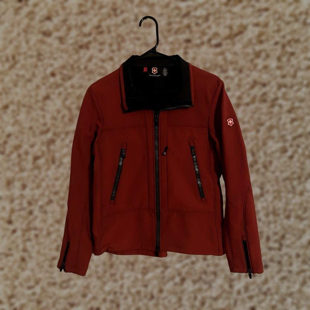 Victorinox Victorinox Women’s Jacket Red Full Zip Softshell - Large Size L / US 10 / IT 46 - 1 Thumbnail