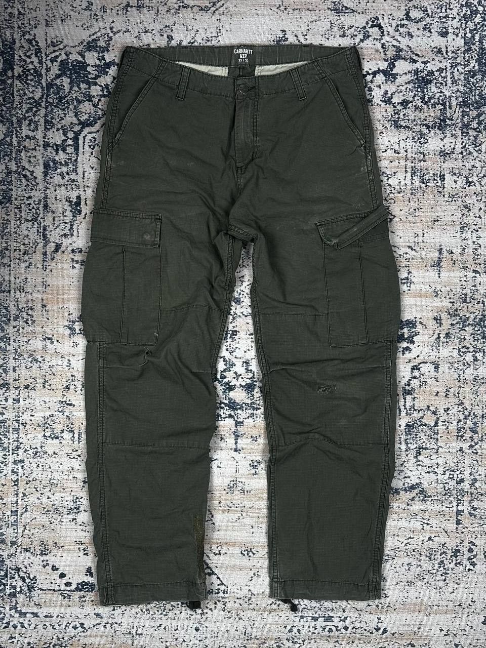 Carhartt Vintage Carhartt Cargo Distressed Baggy Pants Size US 33 - 2 Thumbnail