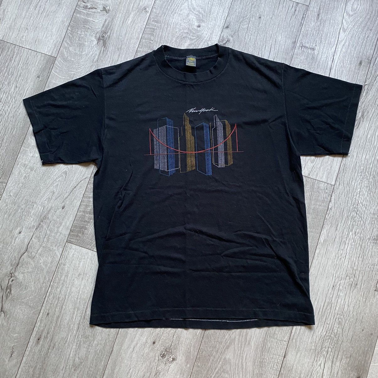 Russell Athletic VINTAGE NEW YORK TOWNS TEE Size US L / EU 52-54 / 3 - 1 Thumbnail