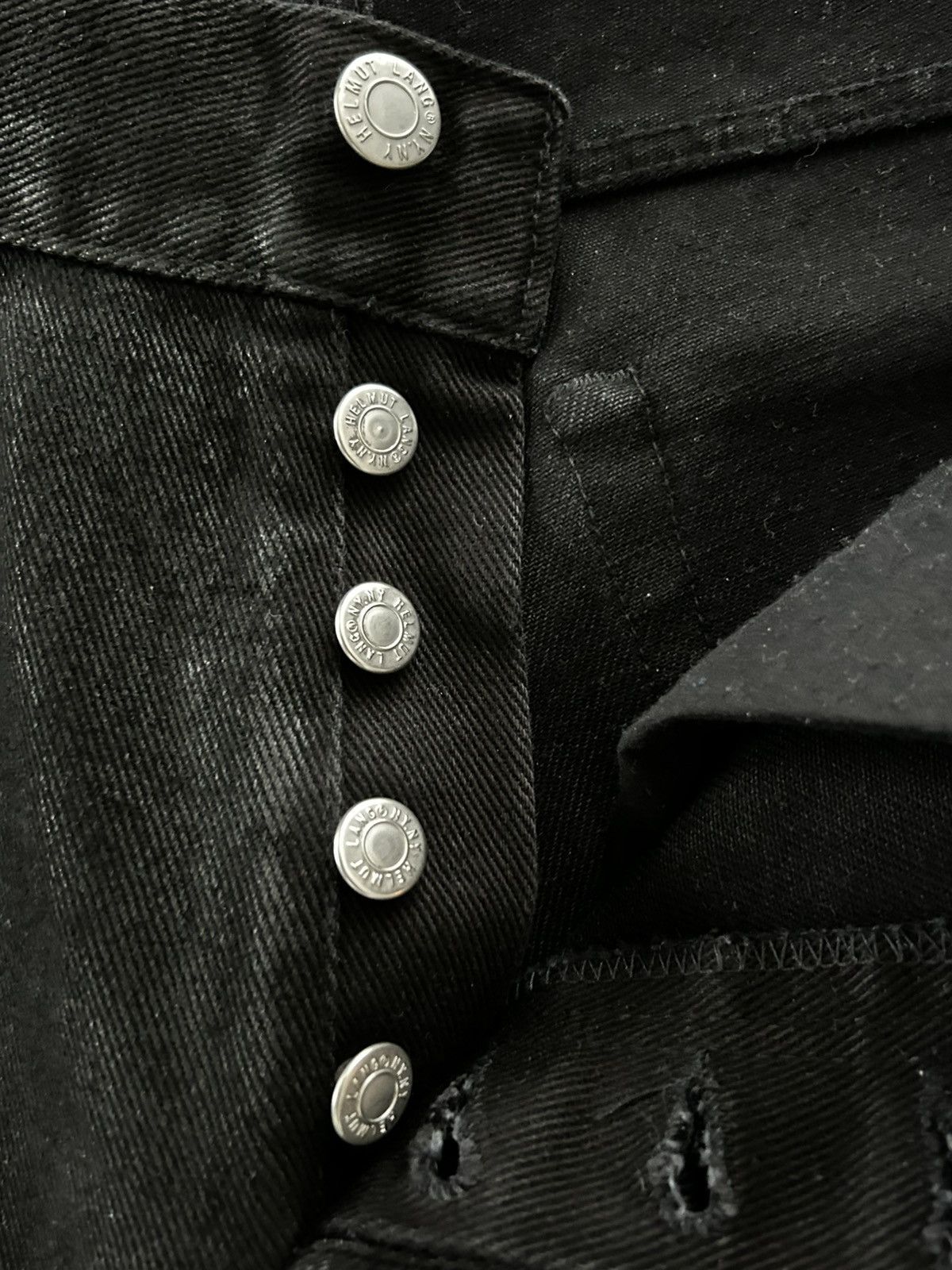 Helmut Lang Helmut Lang Wax-Coated Bootcut Jeans | Grailed