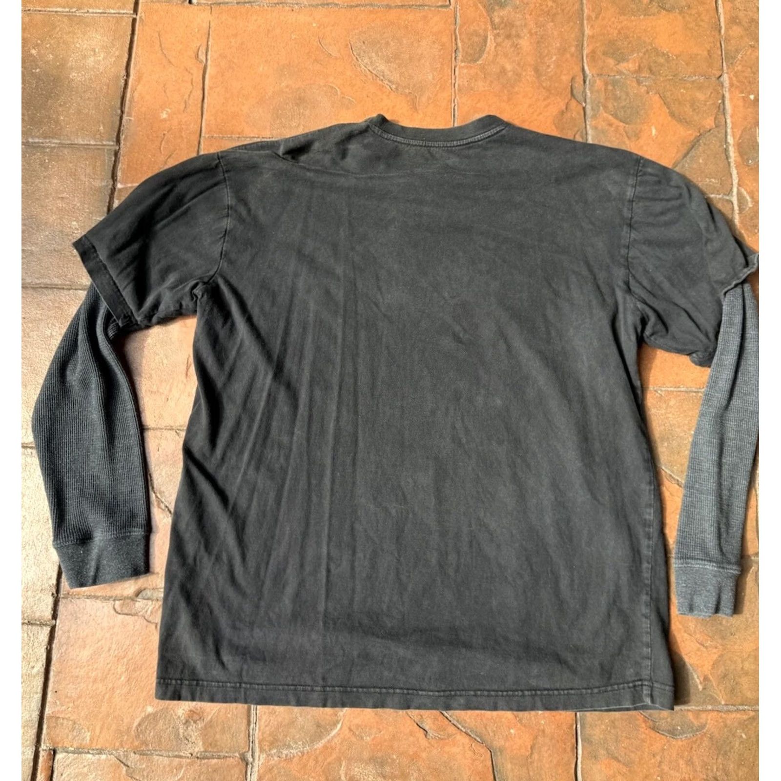 Southpole VINTAGE Southpole Shirt XL Black Y2K Waffle Knit Layered Thermal Long Sleeve Shirt Grunge 90s Mens Size US XL / EU 56 / 4 - 3 Thumbnail