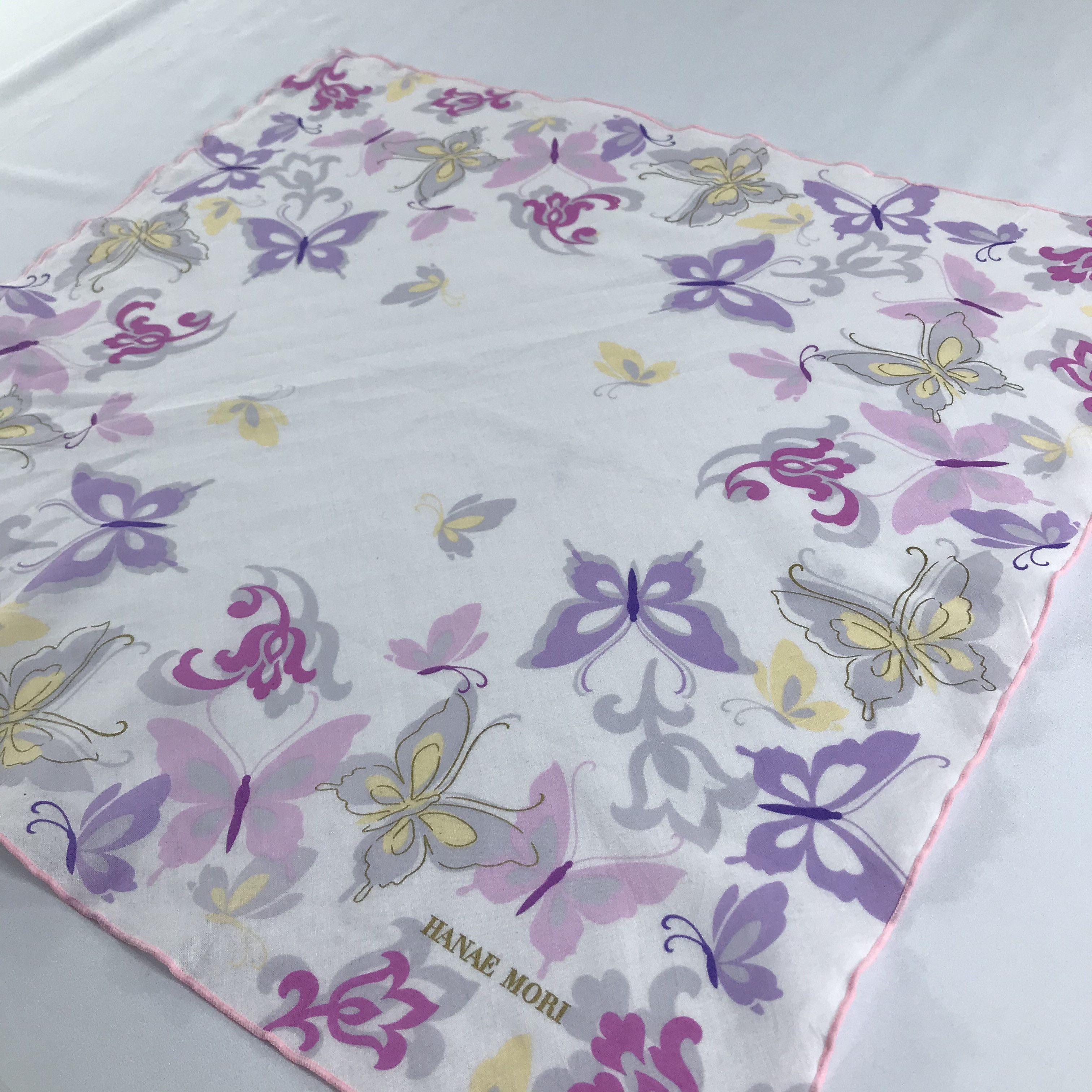 Hanae Mori Hanae Mori Handkerchief Neckerchief Bandana H1109 Size ONE SIZE - 4 Thumbnail