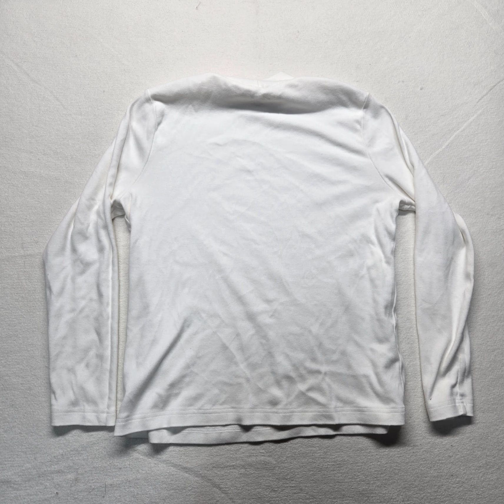 Vintage Kim Rogers Women's Turtleneck Knit Pullover Sweater - Ivory - Long Sleeve - Cotton Blend - Petite Size PL - Fall Winter Classic Shirt Mens? Size L / US 10 / IT 46 - 6 Thumbnail
