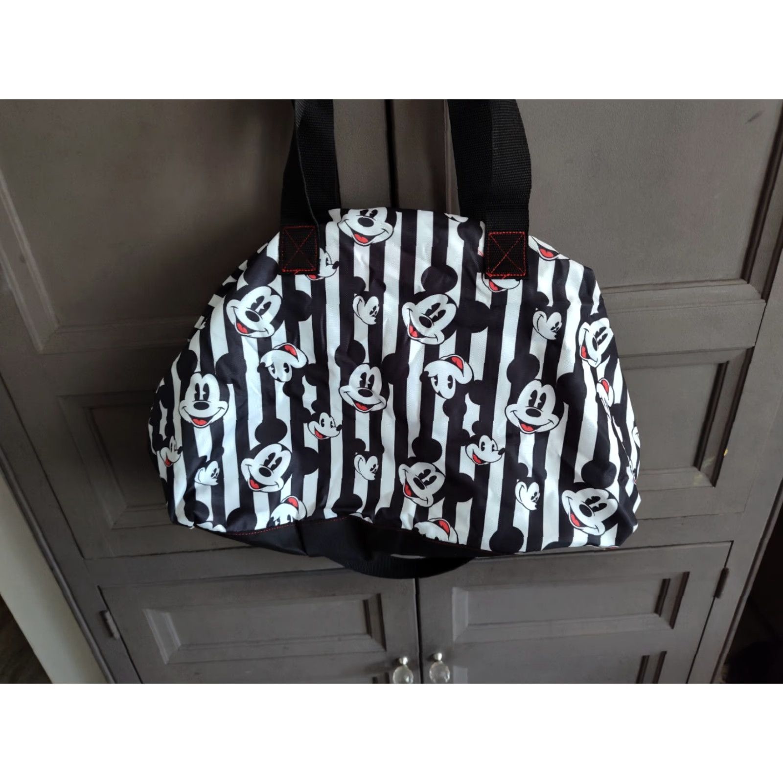 Disney Disney Mickey Mouse Weekend Duffle Bag Light Weight Travel Packable Tote NWT Size ONE SIZE - 4 Thumbnail