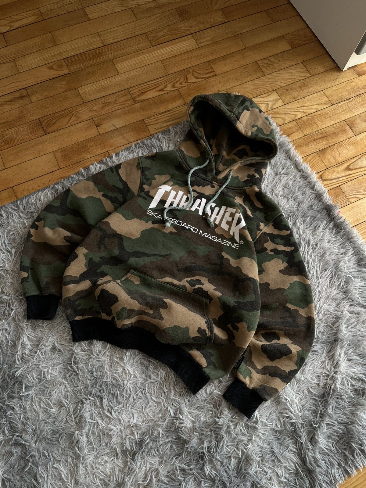 Thrasher Vintage Thrasher Camo Hoodie Skateboard Size L Size US M / EU 48-50 / 2 - 2 Thumbnail