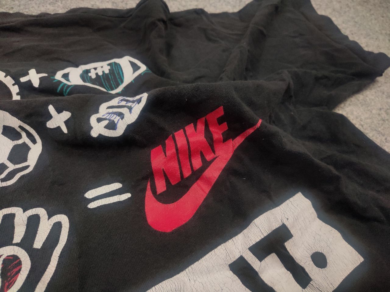 Nike Vintage 90s Nike Just Do It Spell Out Graphic T-Shirt Faded Size US XL / EU 56 / 4 - 10 Thumbnail