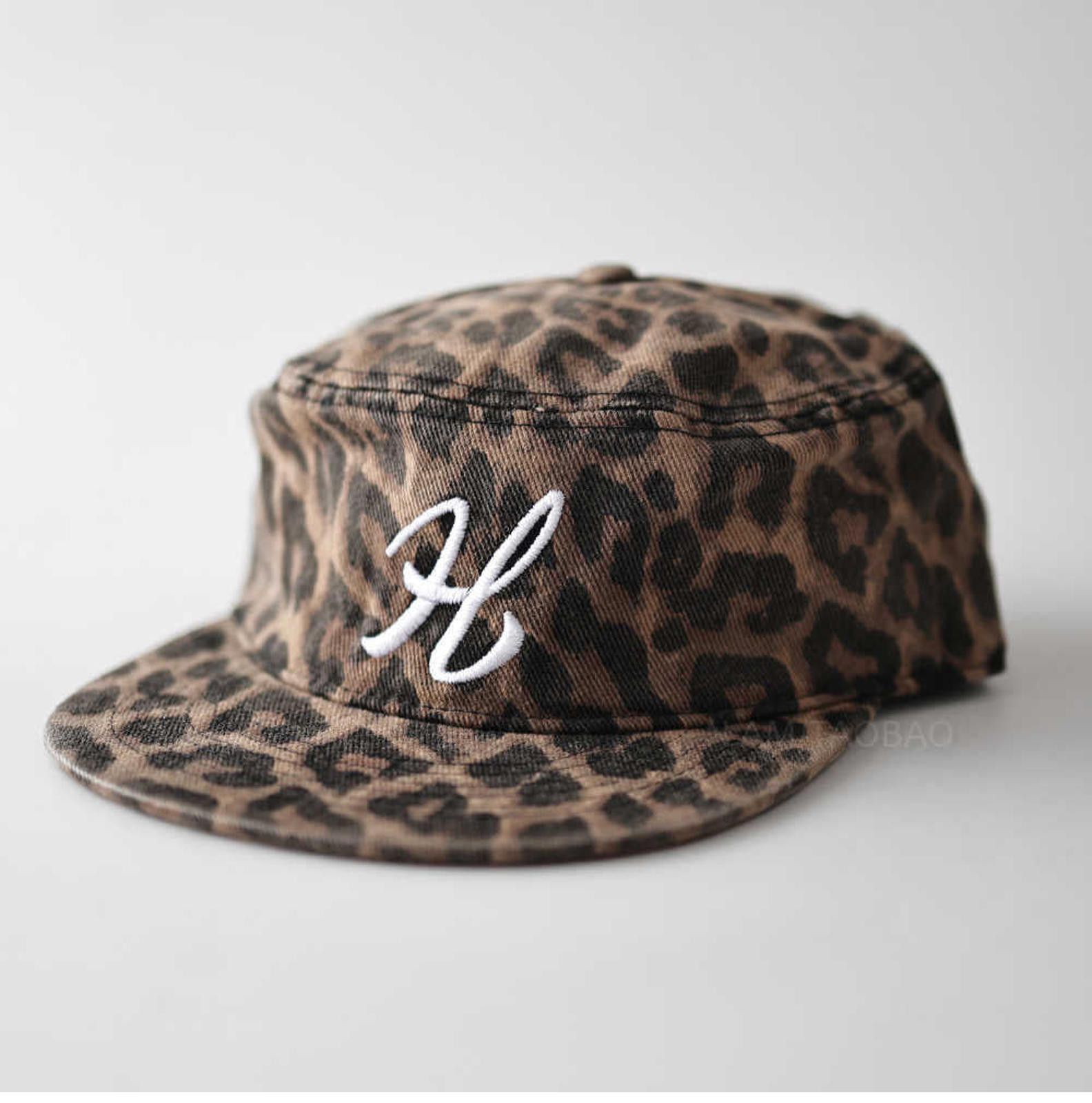 Other Leopard-Print Script-H Baseball Cap | All-Over Print Size ONE SIZE - 1 Thumbnail
