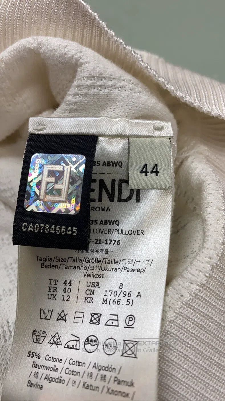 Fendi Fendi Ivory full print knitted slim fit long-sleeve Size S / US 4 / IT 40 - 6 Thumbnail