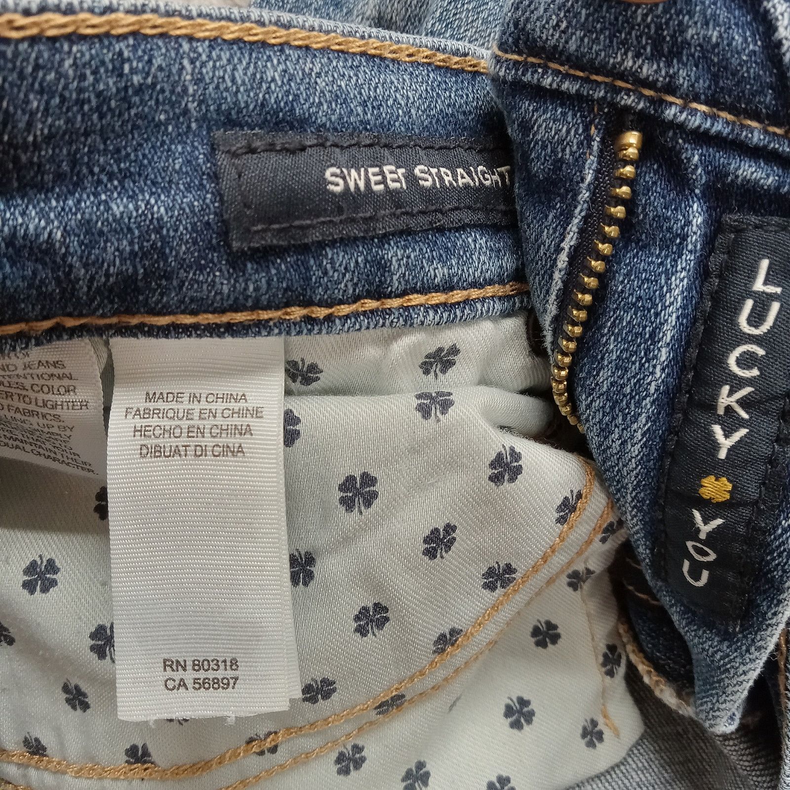 Lucky Brand Lucky Brand Jeans 36 X 33 Women Western Sweet Straight Denim Size 36" / US 14 / IT 50 - 6 Thumbnail