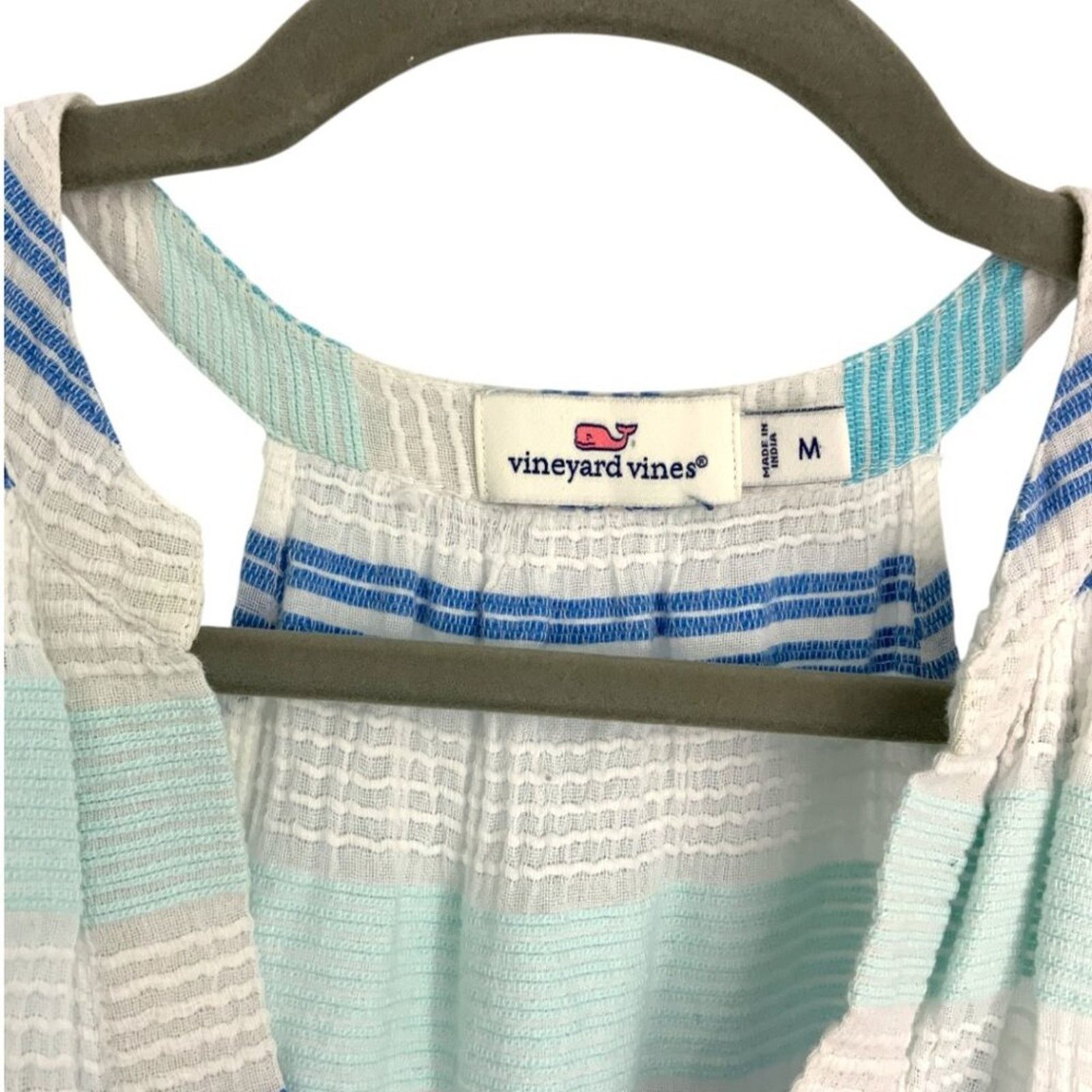 Vineyard Vines Vineyard Vines 100% Cotton Striped Trapeze Sundress Medium Size M / US 6-8 / IT 42-44 - 3 Thumbnail