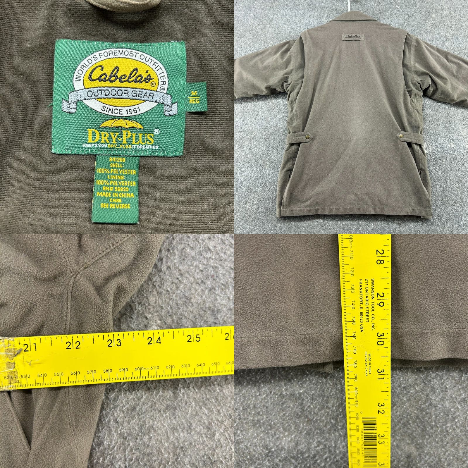 Vintage Cabela's Jacket Mens M Brown Full Zip Hunting Outdoor Polyester 80s 90s Pockets Size US M / EU 48-50 / 2 - 9 Thumbnail