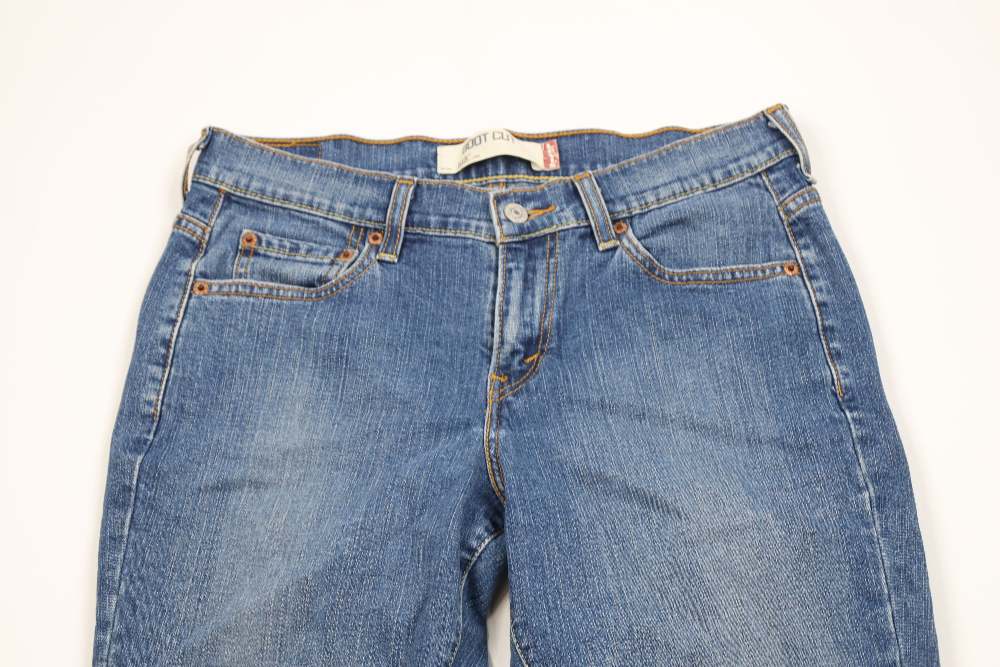 Levi's Vintage Y2K 2005 Levis 515 Flared Bootcut Wide Leg Jeans Size 28" / US 6 / IT 42 - 2 Thumbnail