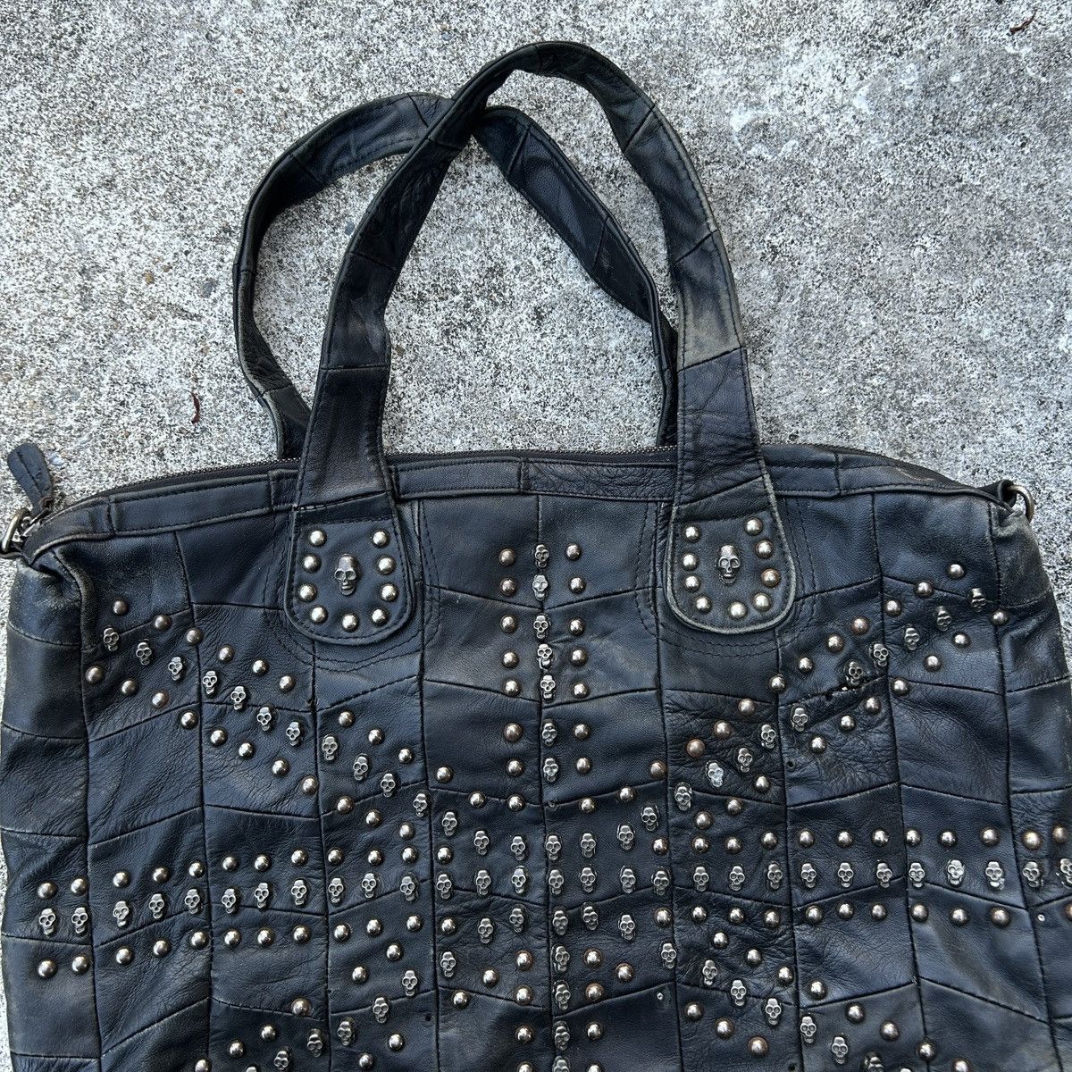 If Six Was Nine Vintage leather Bag Skull feel like chrome Size ONE SIZE - 8 Thumbnail