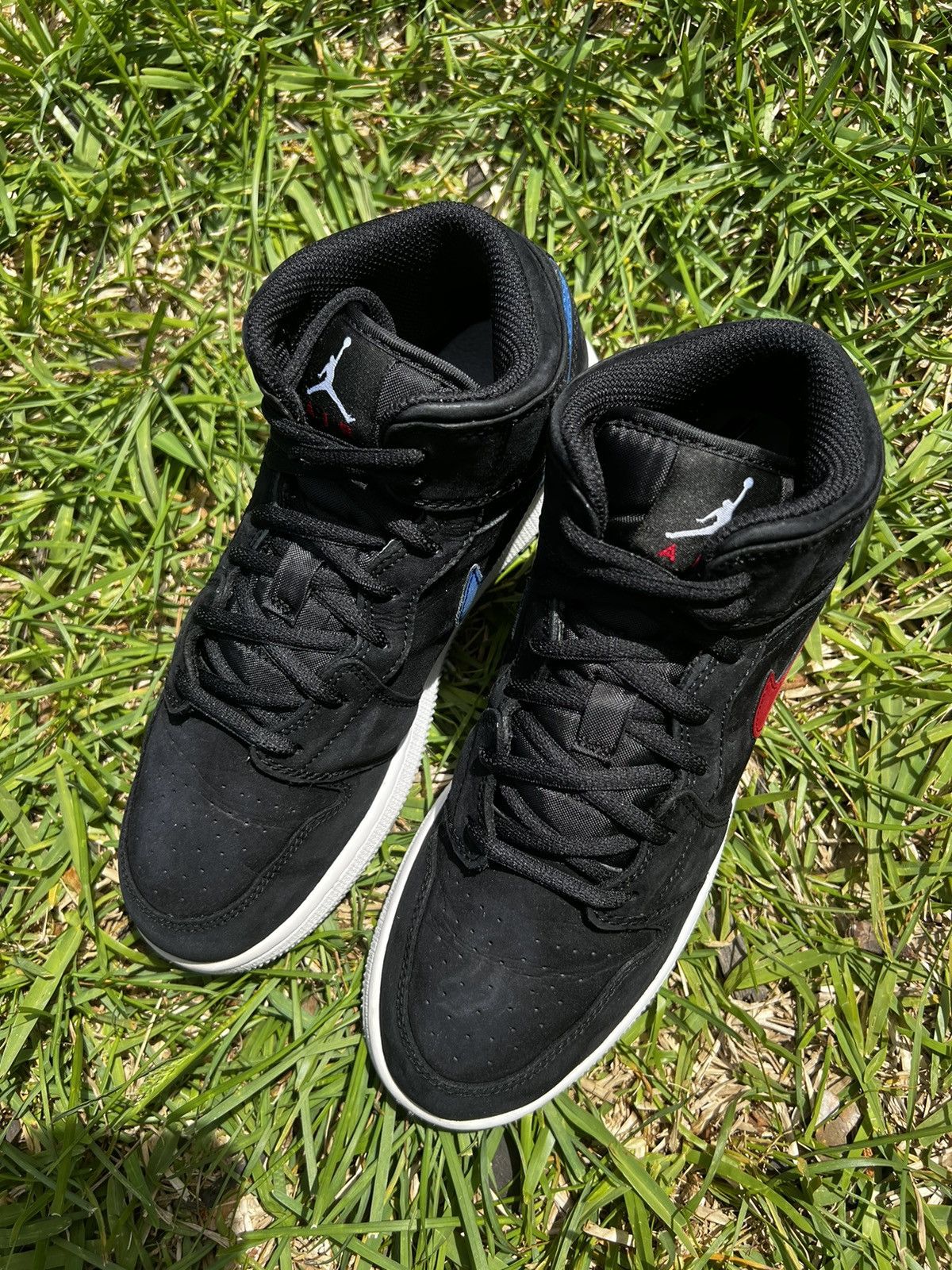 Jordan Brand CLEAN Air Jordan 1 Mid Retro size 6.5 Multi Swoosh shoes Size US 6.5 / EU 39-40 - 3 Thumbnail