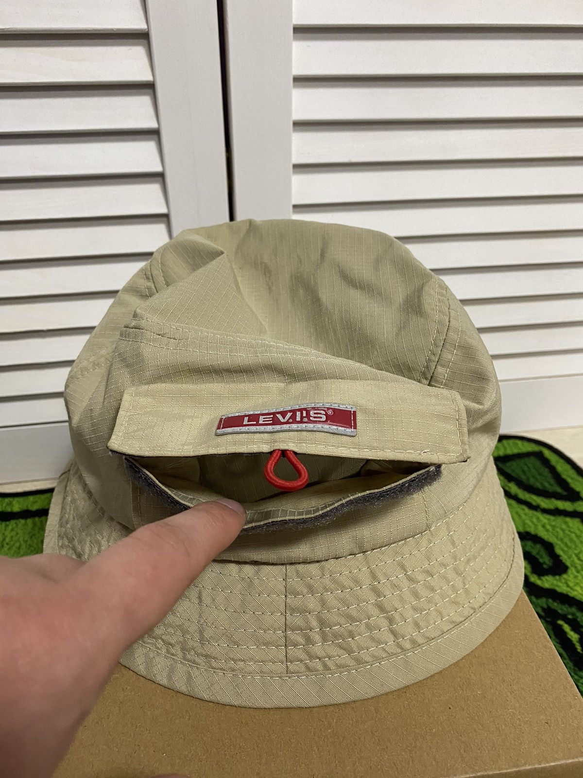 Levi's × Vintage Vintage Panama Hat Levis Pocket Retro 90s Size ONE SIZE - 4 Thumbnail