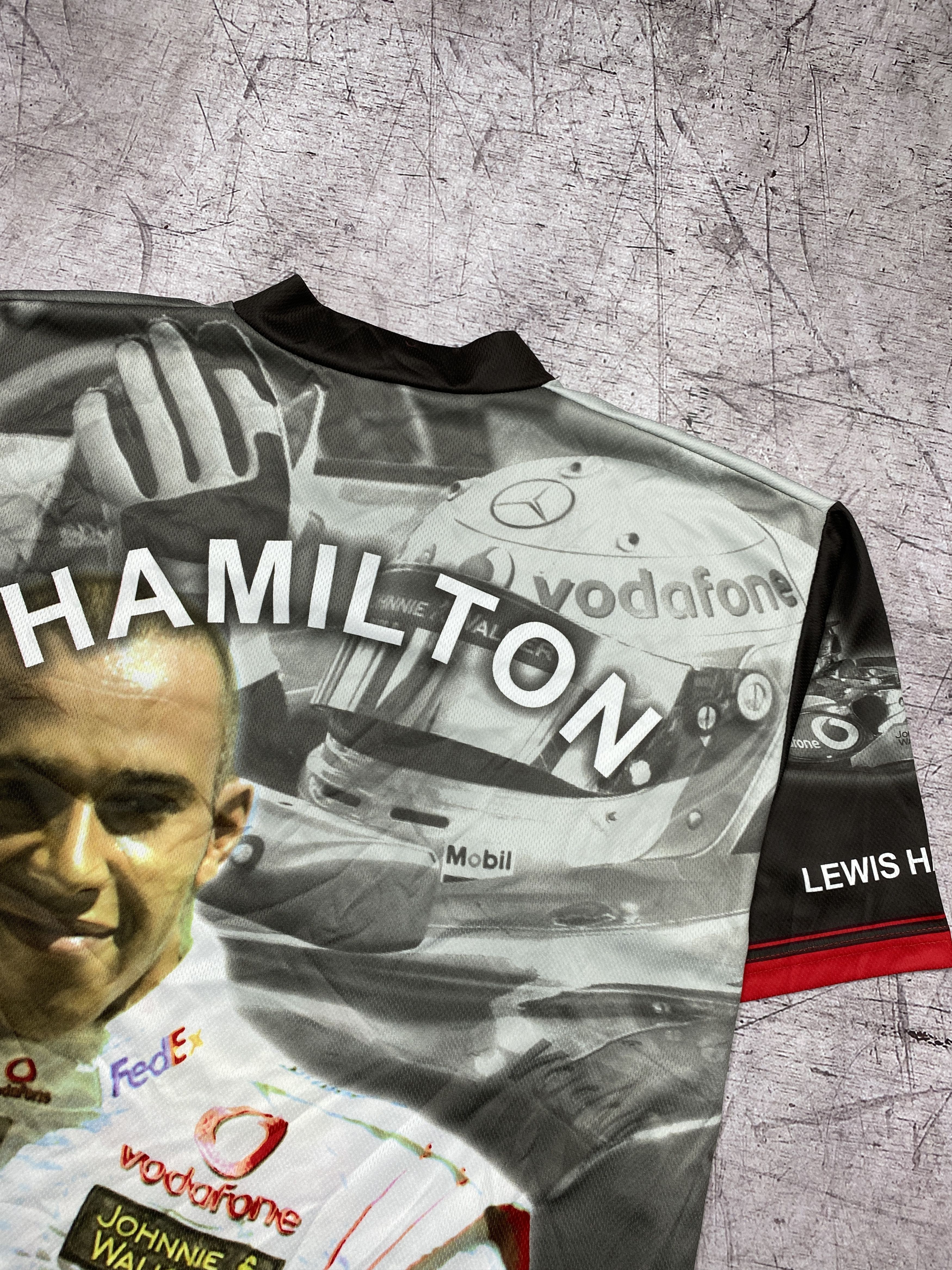 Hamilton × Mercedes-Benz Lewis Hamilton Mercedes Benz Vintage Mens Racing T-Shirt Size US L / EU 52-54 / 3 - 7 Thumbnail