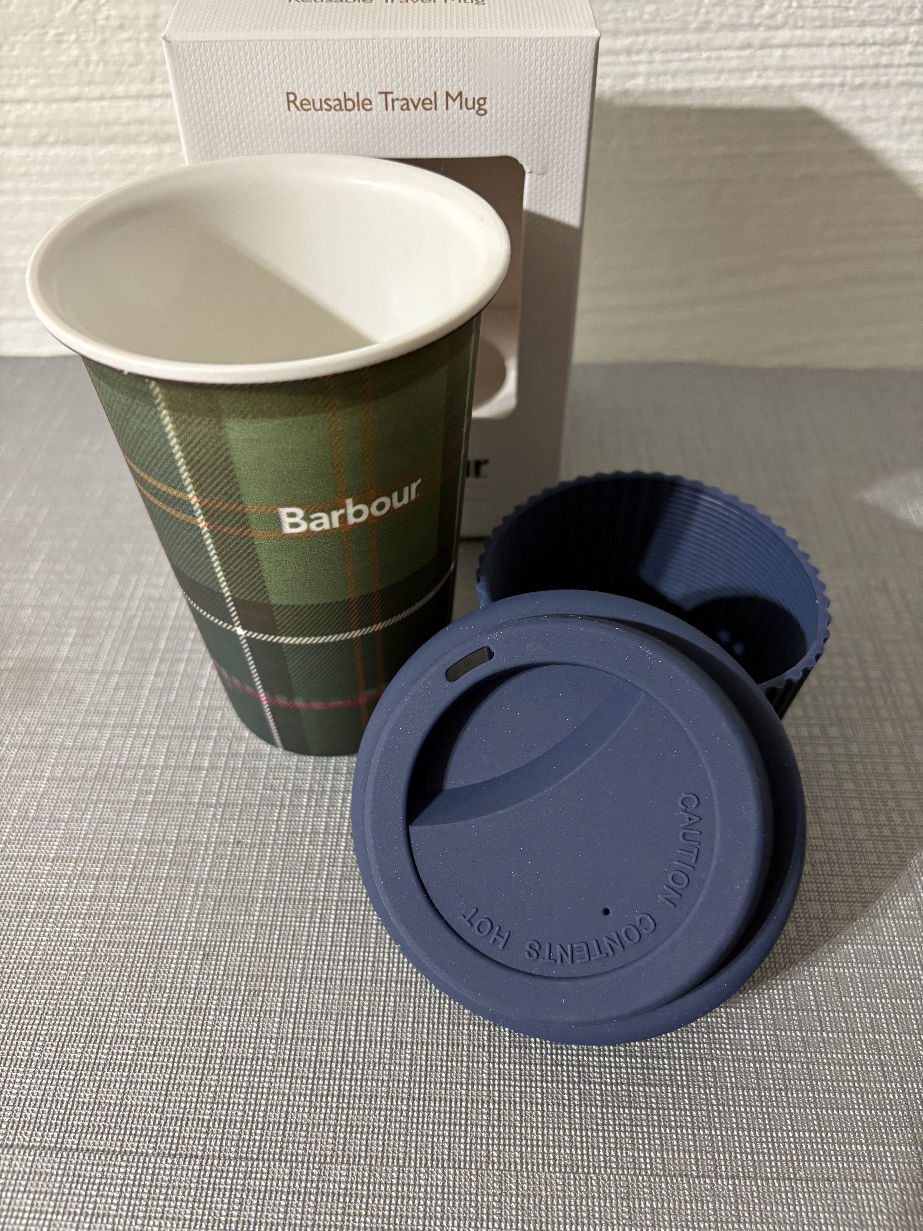 Barbour Barbour Reusable Classic Tartan Travel Mug Size ONE SIZE - 5 Thumbnail