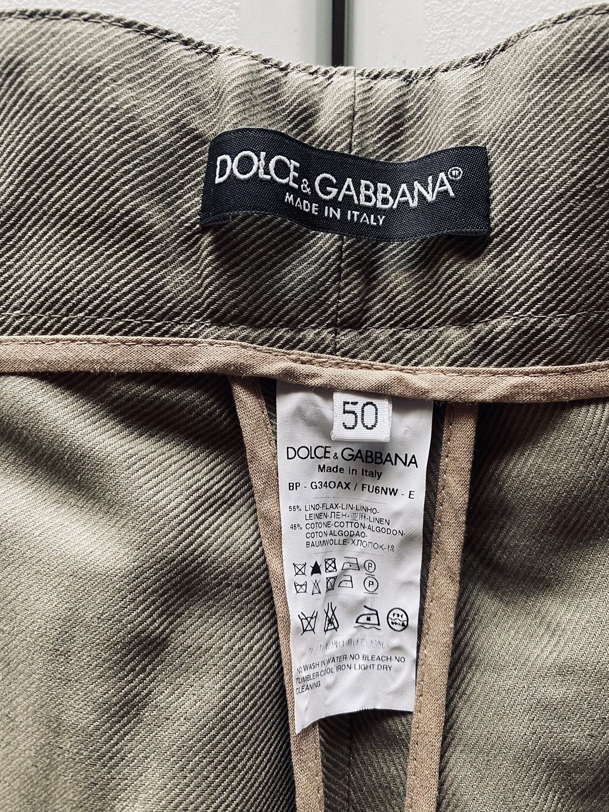 Dolce & Gabbana Dolce & Gabbana 🇮🇹 olive drab linen blend resort shorts NEW Size US 36 / EU 52 - 8 Thumbnail