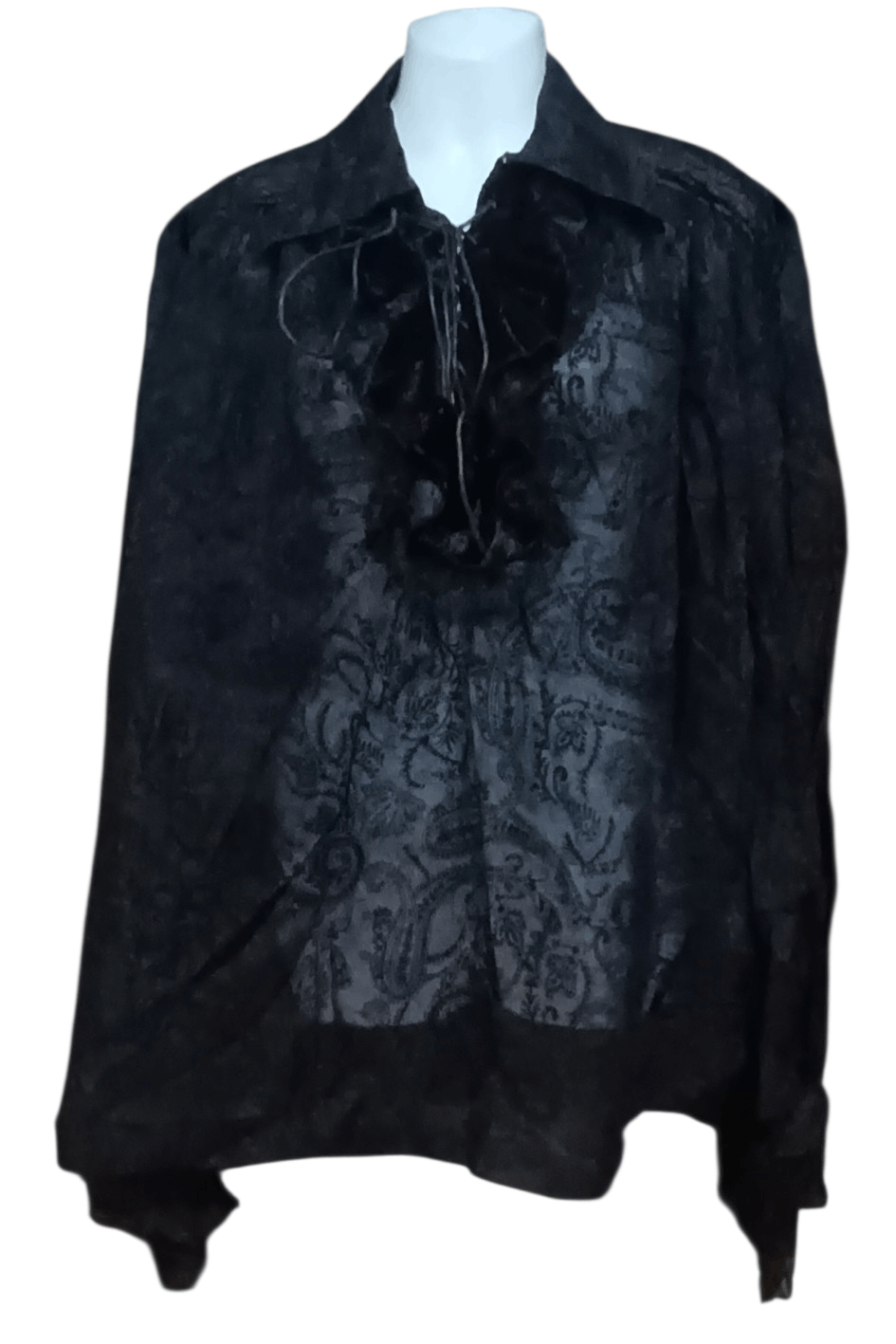 Japanese Brand 💥PUNK RAVE BONDAGES PAISLEE MESH SHIRT Size ONE SIZE - 1 Thumbnail