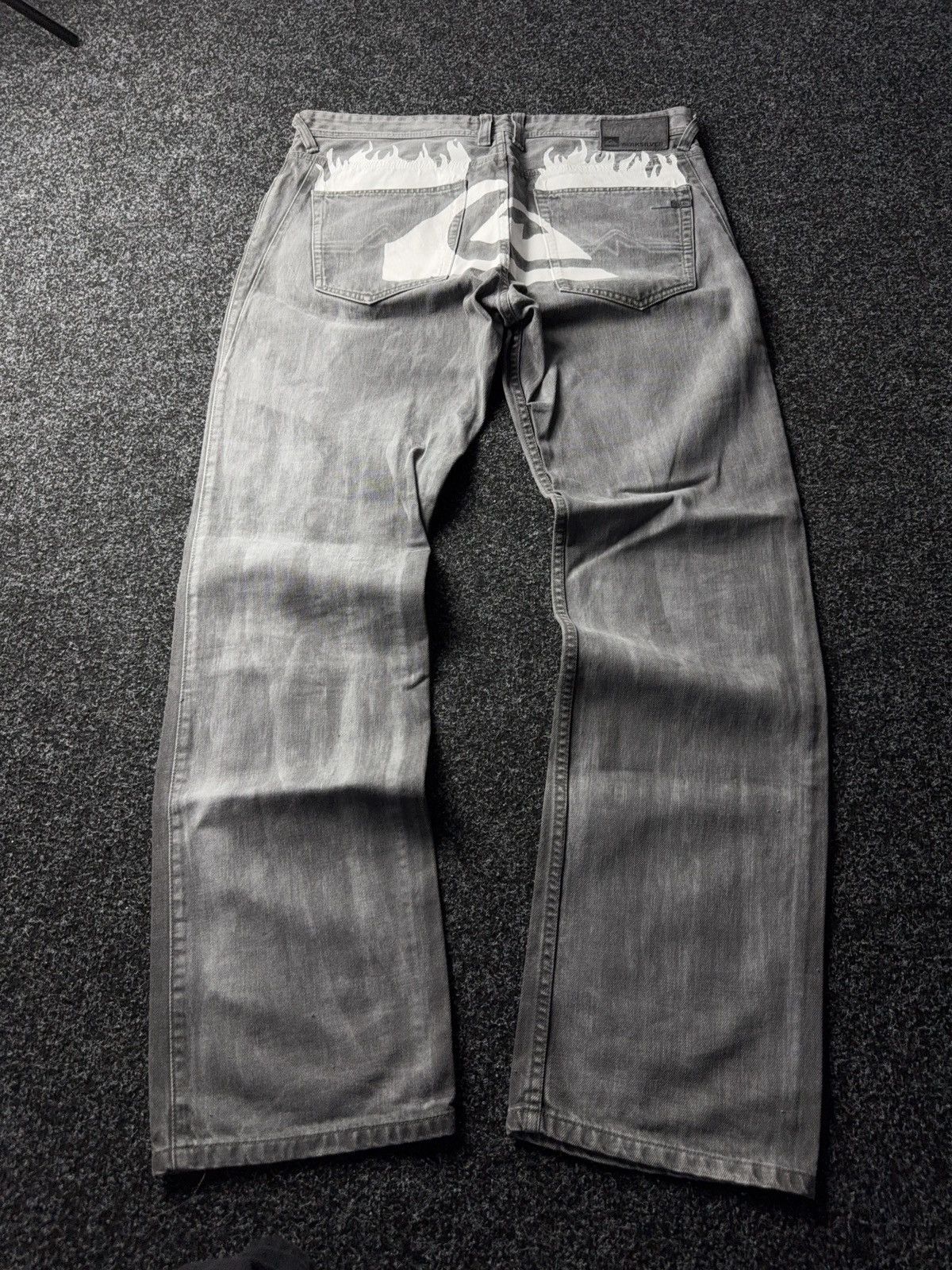 Quiksilver Crazy Vintage Quiksilver Custom Baggy Faded Denim pants Y2K Size US 36 / EU 52 - 8 Thumbnail