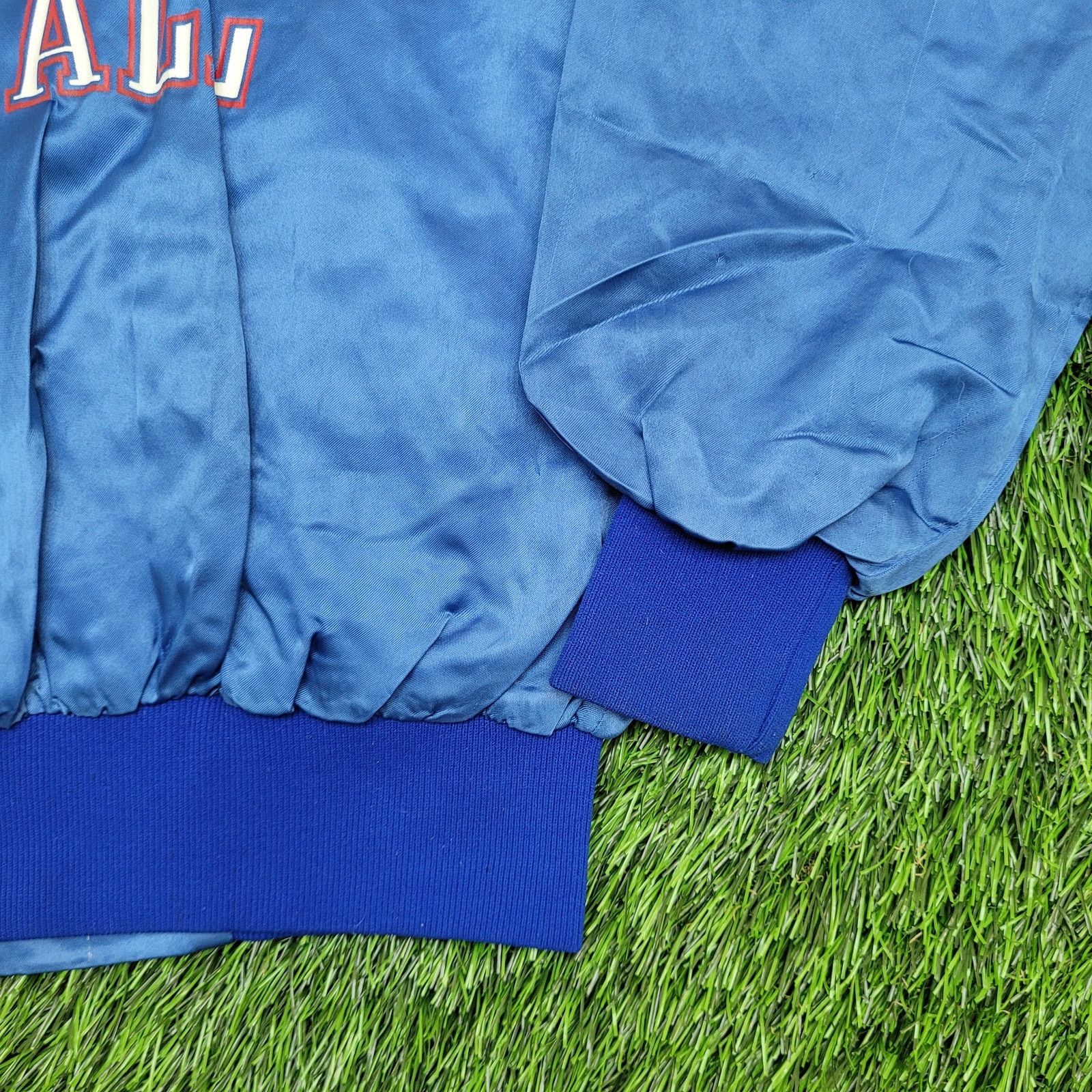 Vintage Vintage 90s Sussex-Wantage Jacket M 23x24 Blue Softball Boxy Size US M / EU 48-50 / 2 - 13 Thumbnail