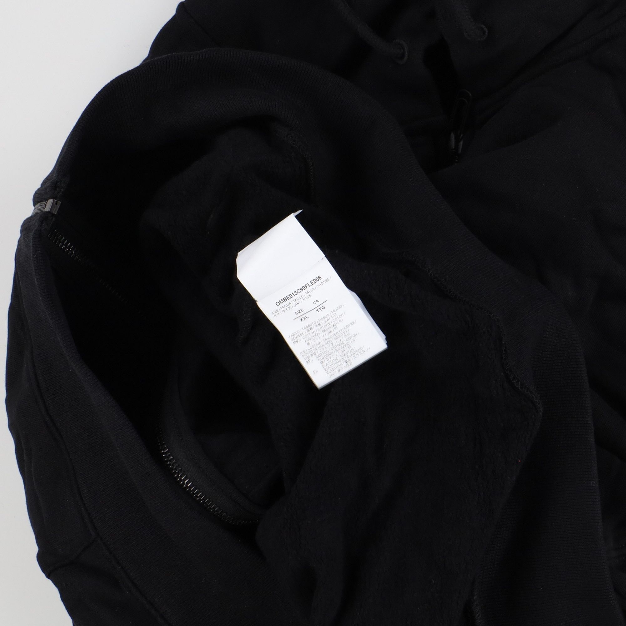 Off-White Black Diagonals Arrows Zip Hoodie Size US XXL / EU 58 / 5 - 8 Thumbnail