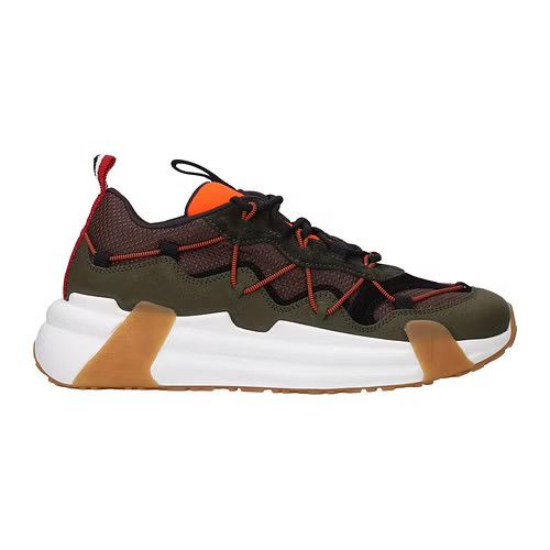 image of Moncler Ob1O1E0424 Sneaker In Green / Khaki in Green/Khaki, Men's (Size 6)