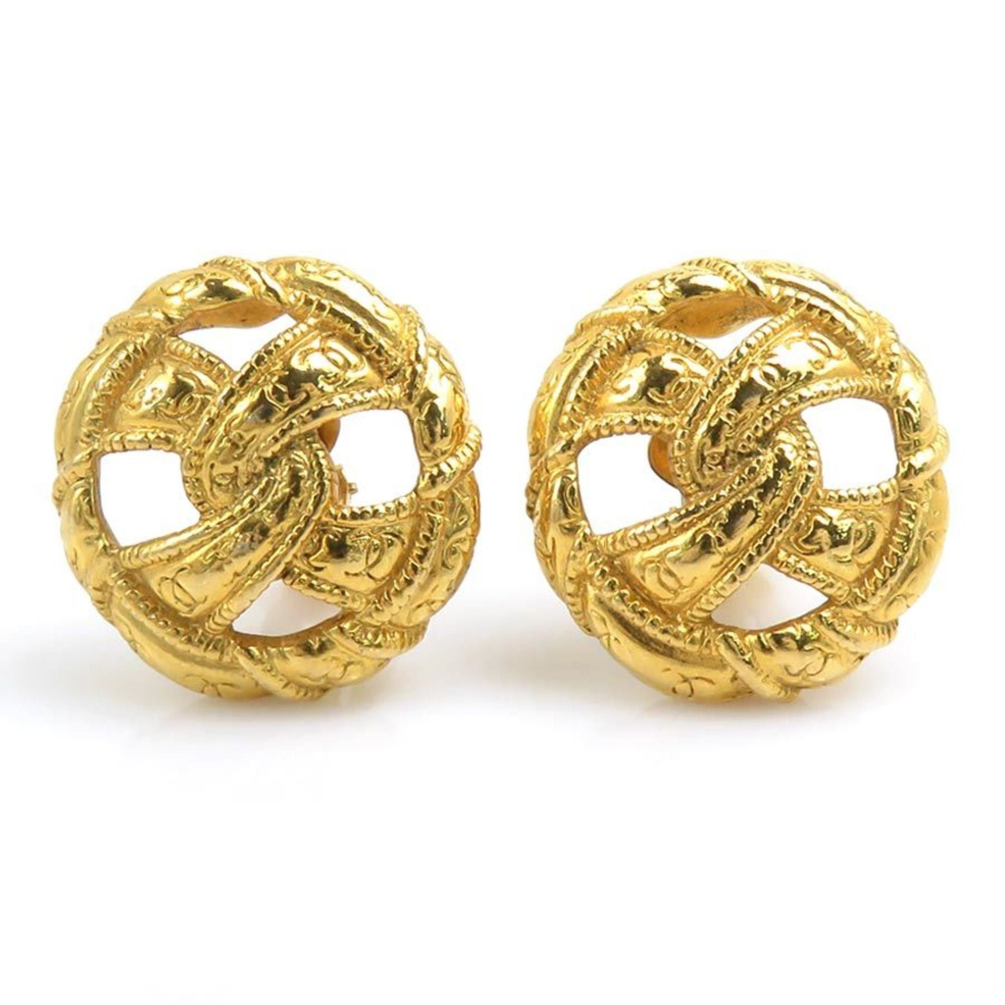 Chanel CHANEL Coco Mark Metal Gold Earrings for Women, Free Shipping, e61588a Size ONE SIZE - 1 Thumbnail