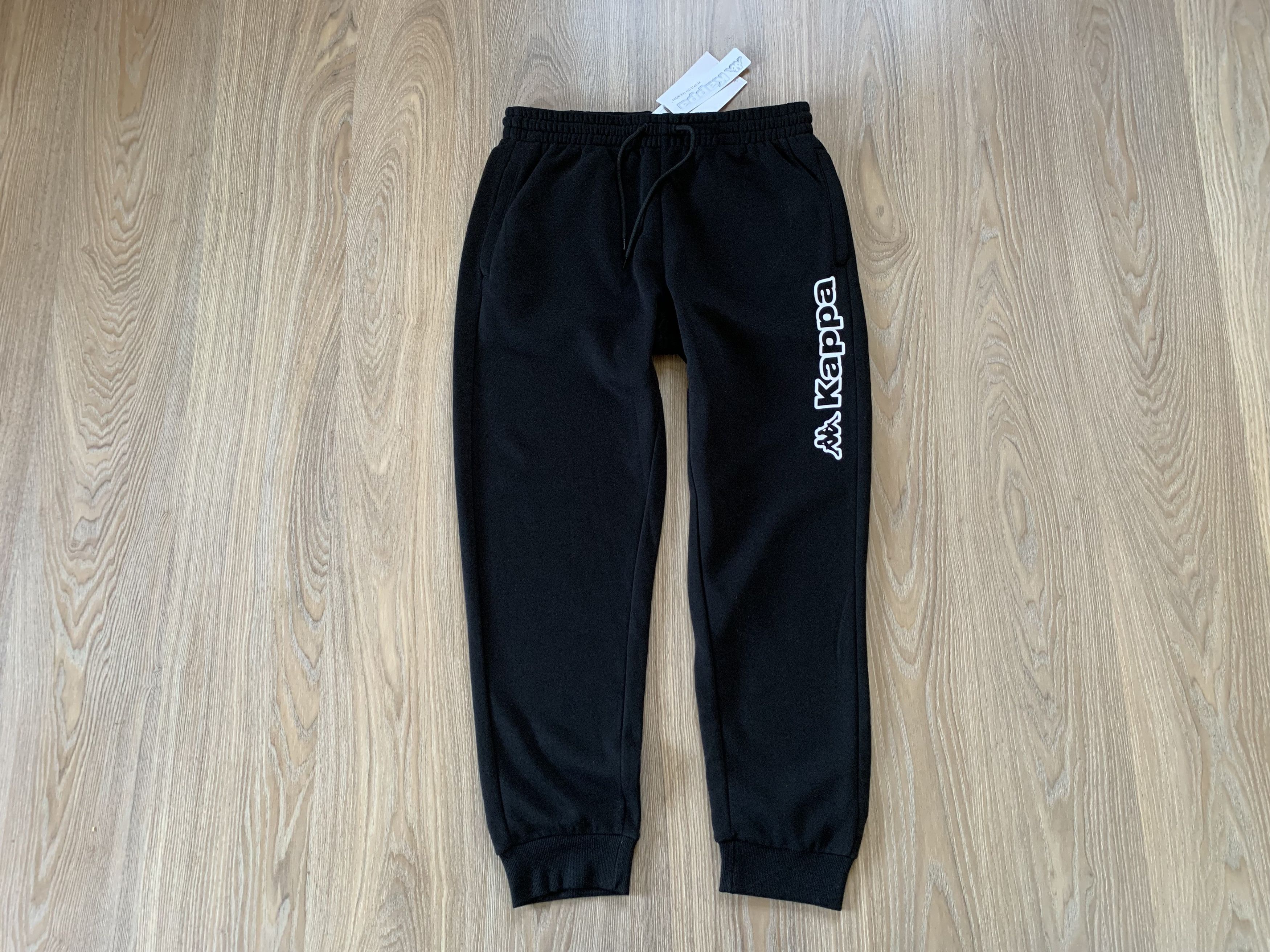 Kappa Kappa New Black Cotton Sweatpants Size US 34 / EU 50 - 2 Thumbnail