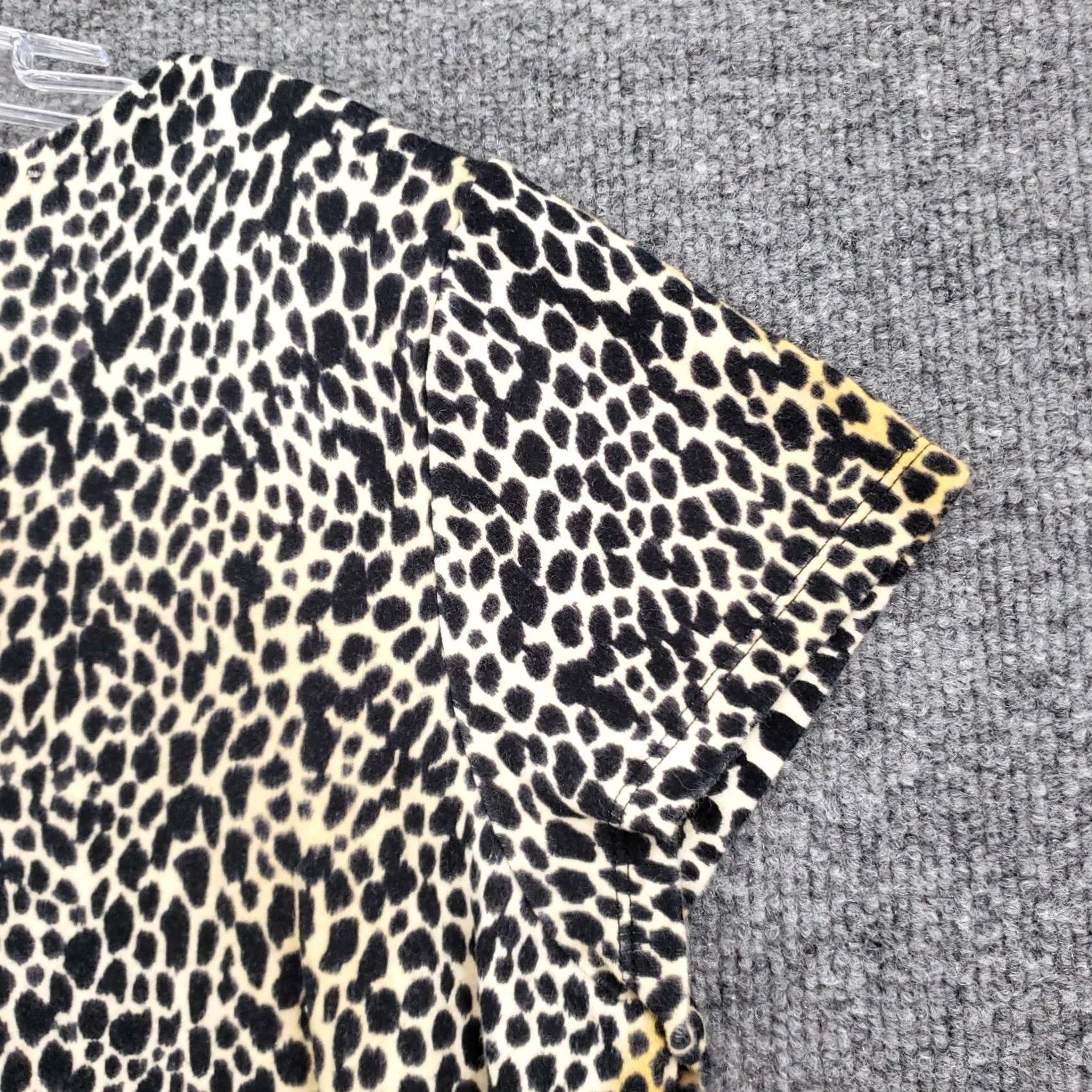 Jones New York Jones New York T-Shirt Women XL Black Signature Cropped Animal Print Cotton Size XL / US 12-14 / IT 48-50 - 6 Thumbnail
