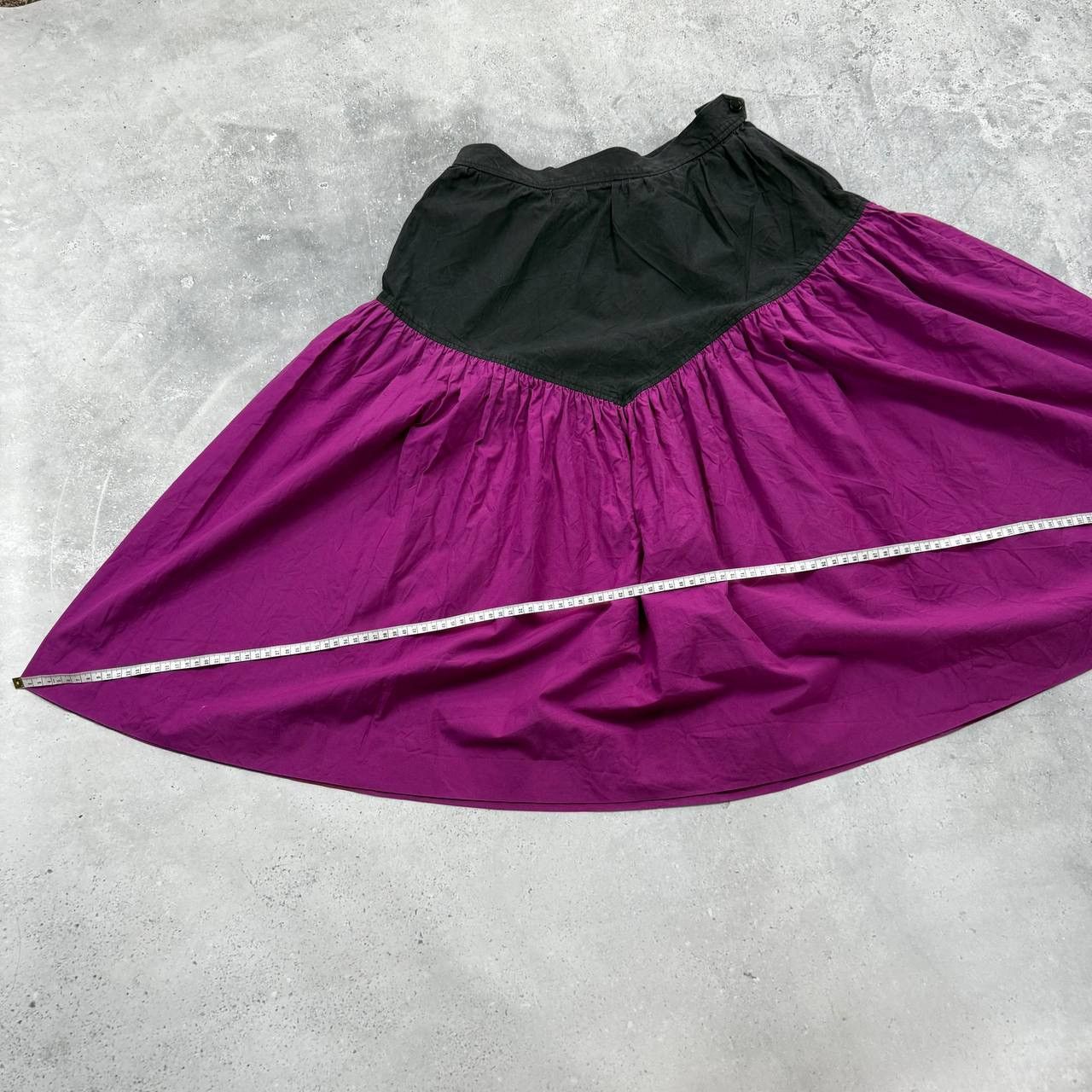 Saint Laurent Paris Vintage 70s Saint Laurent Rive Gauche A-Line Skirt FR 38 Size 27" / US 4 / IT 40 - 15 Thumbnail
