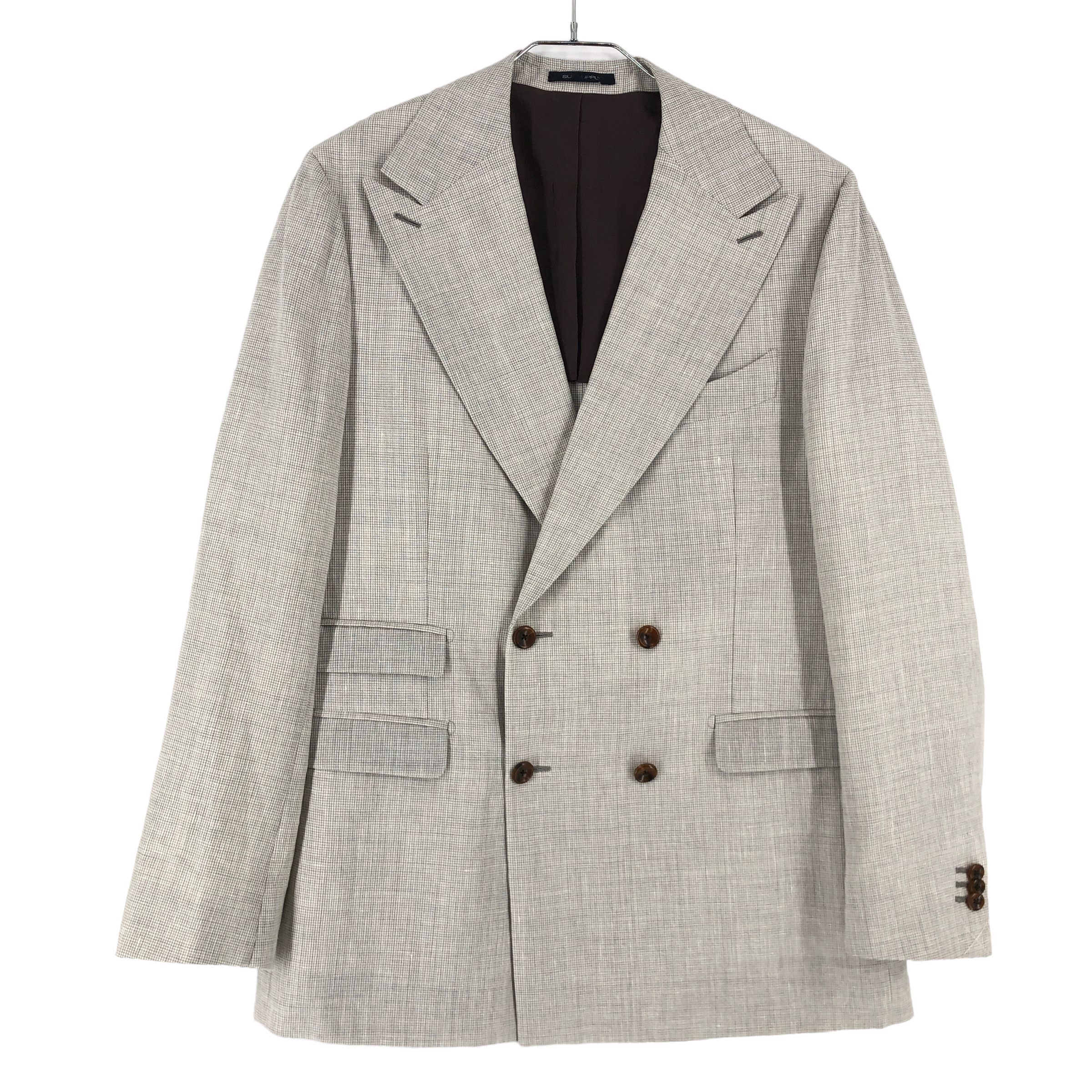 La Spalla Wool Linen Blazer Size L (EU:52; UK:42; US:42R)