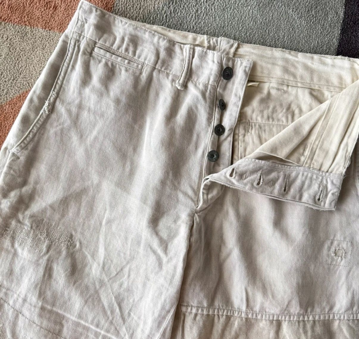 RRL Ralph Lauren RRL Ralph Lauren Double RL Cotton Linen Patch Pants K22 Size US 28 / EU 44 - 6 Thumbnail