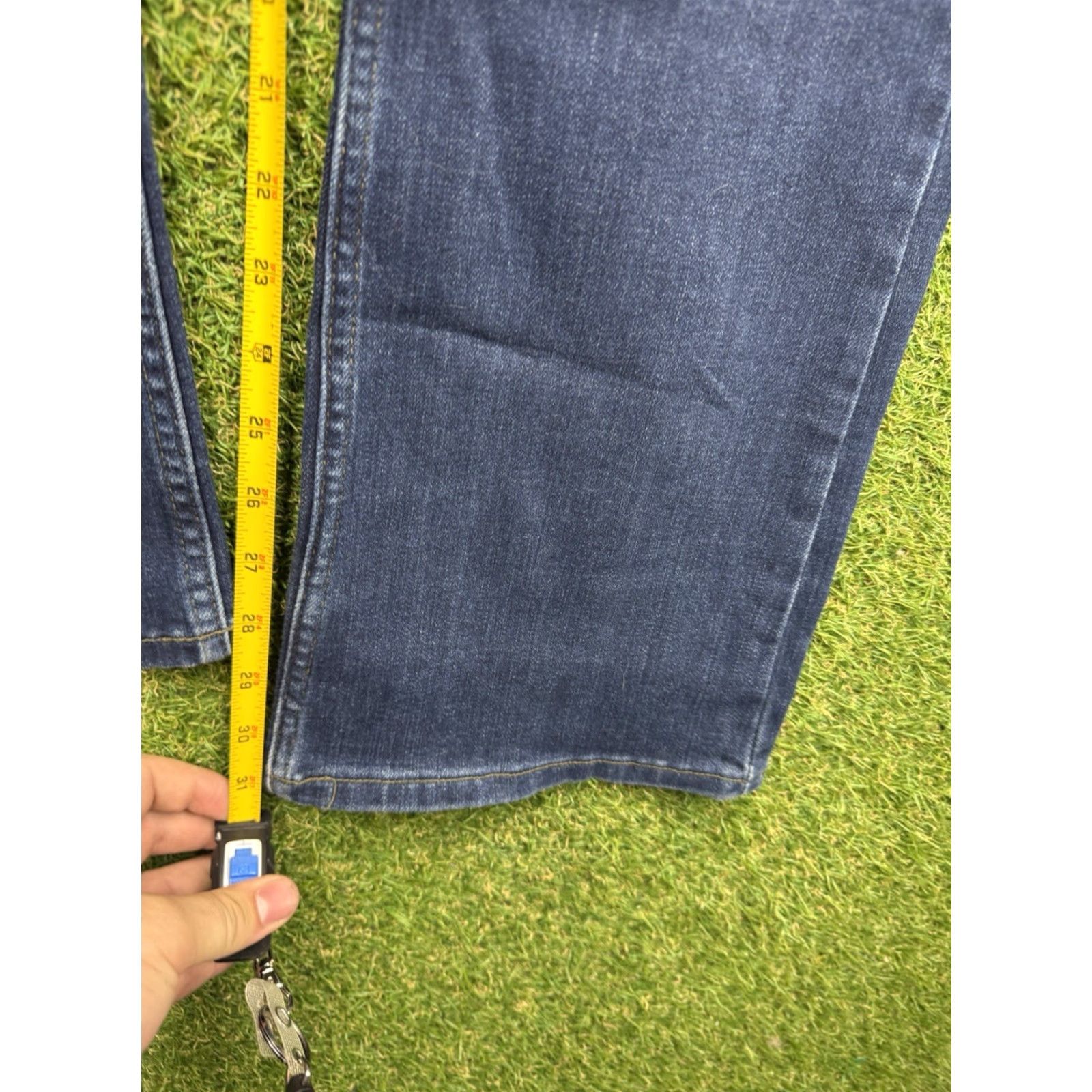 Lee Lee Bootcut Jeans Womens 14 Dark Wash Denim Mid Rise Stretch Work NWT Size 24" / US 00 / IT 34 - 4 Thumbnail